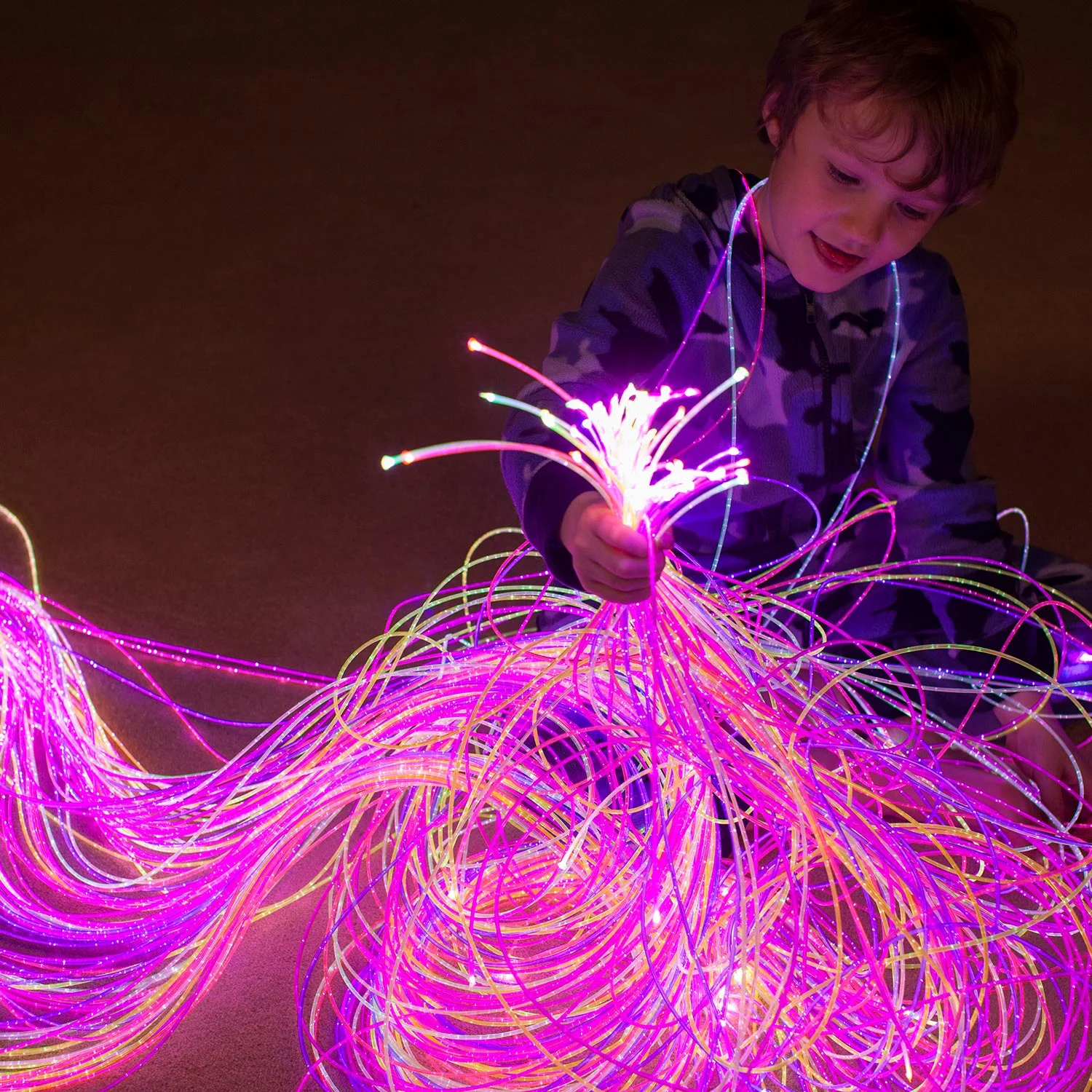 uv fibre optic lights