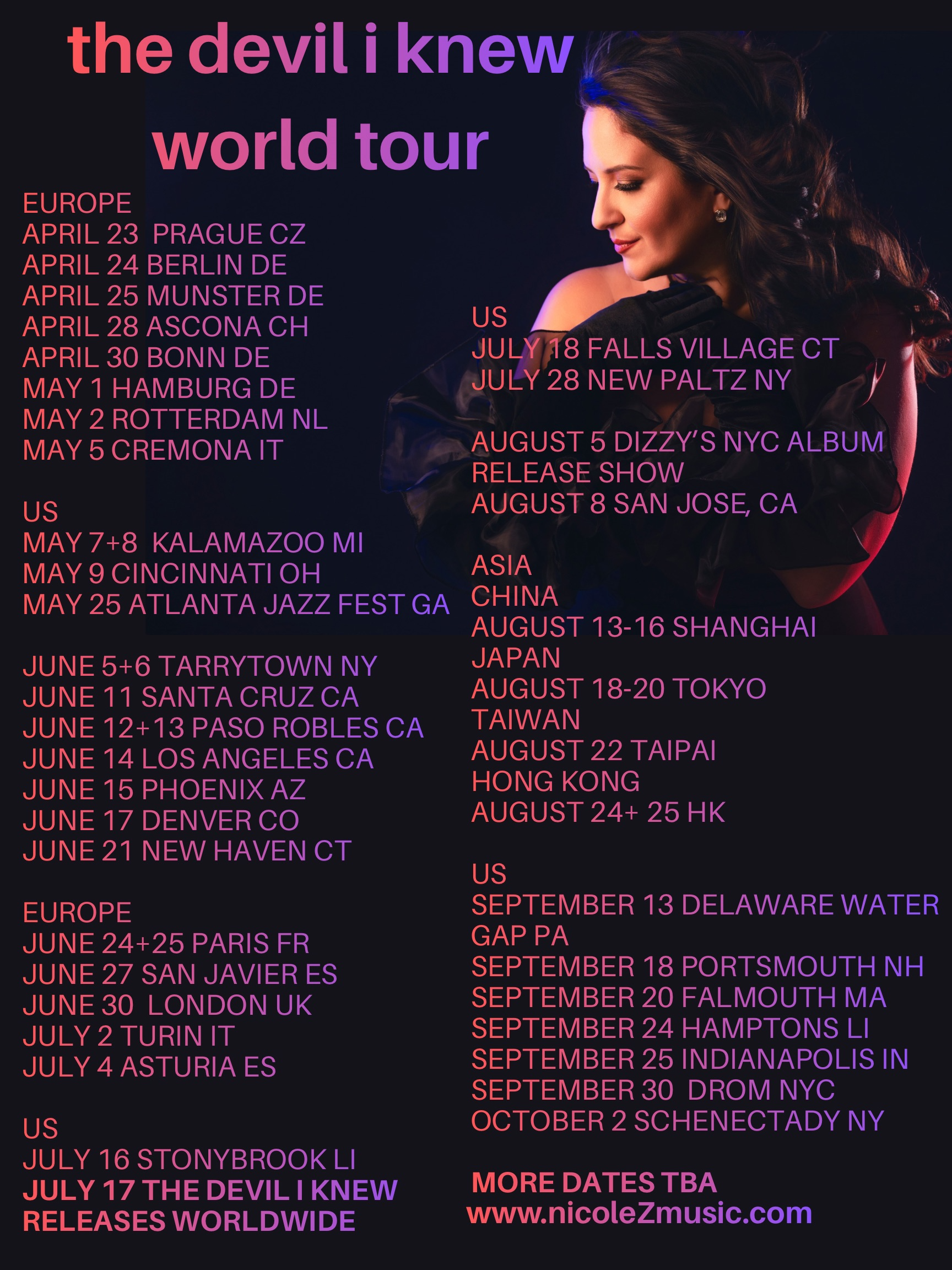 the devil i know tour dates