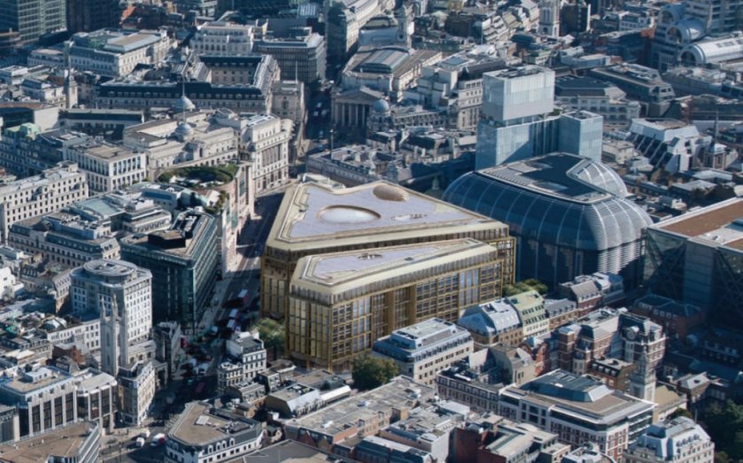 New Bloomberg building, London. Designed by Sir Norman Foster.