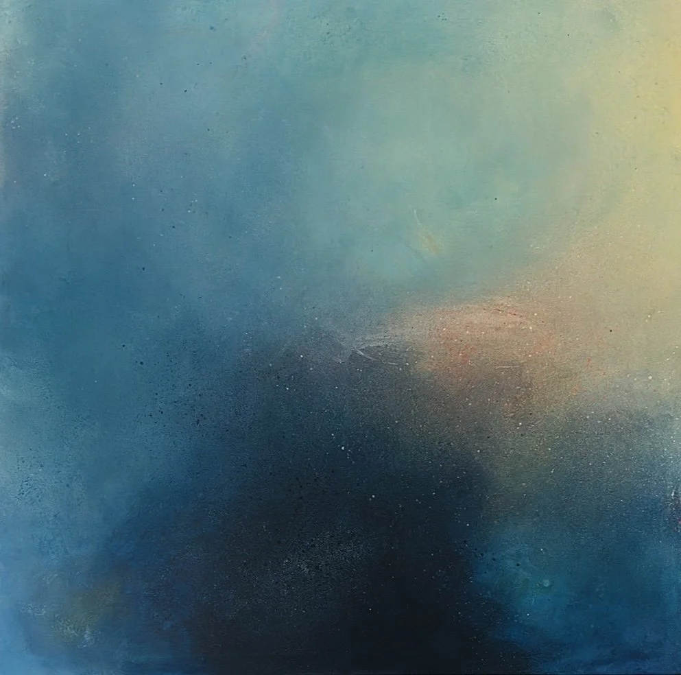 Dive, 125cm x 130cm mixed media on canvas