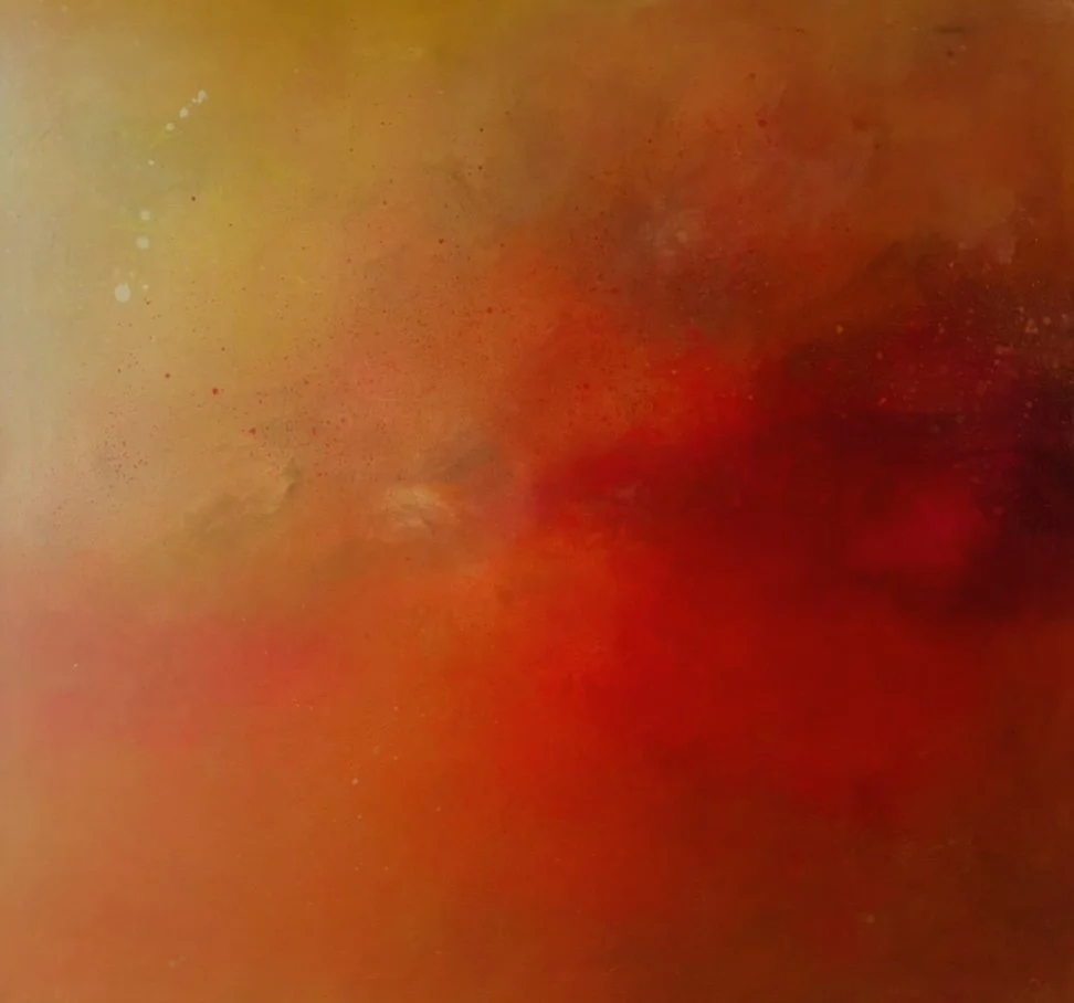 Rise, 120cm x 130cm  Mixed media on canvas