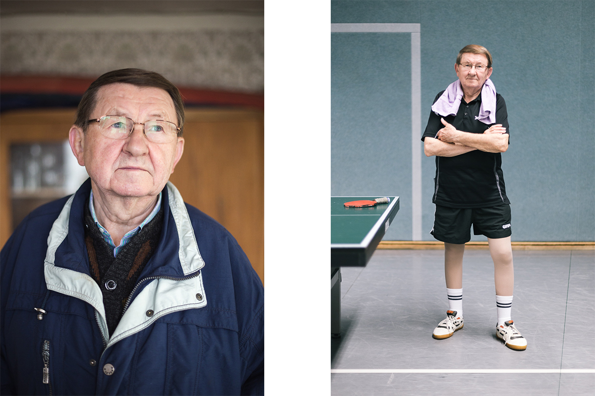 Georg Fitze, pensioner and table tennis enthusiast