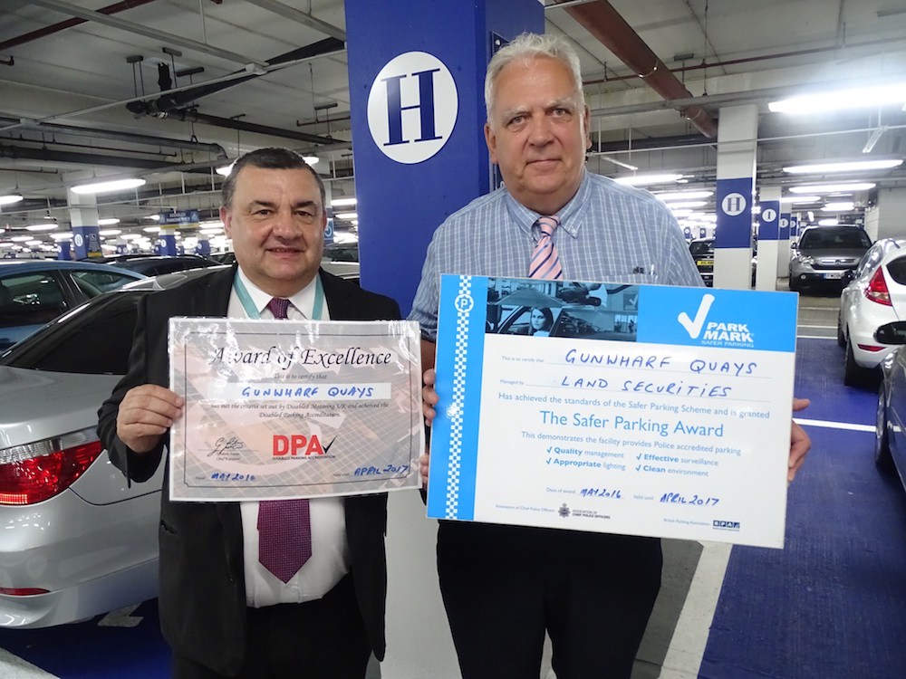 Photo: Chris Beech, Car Park Manager (left) and Dave Metcalf, BPA Area Manager