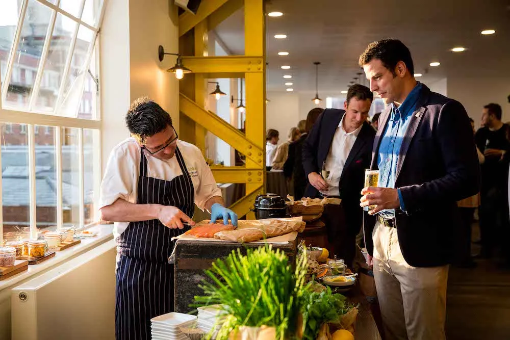 Guests sample some of the seasonal food on offer from Boathouse 4