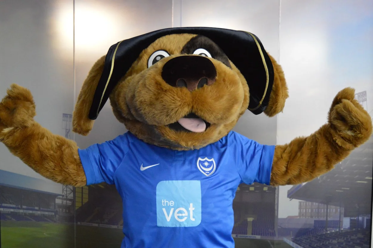 Pompey mascot teams up with The Vet
