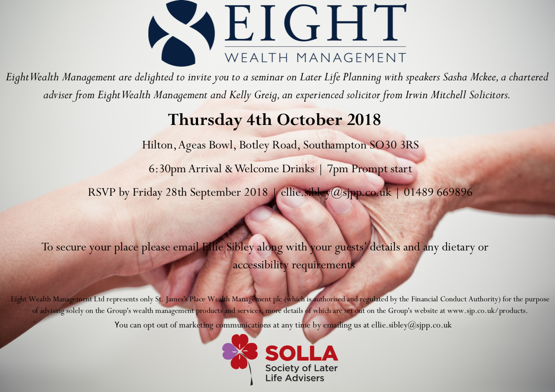 Eight Wealth Management Events