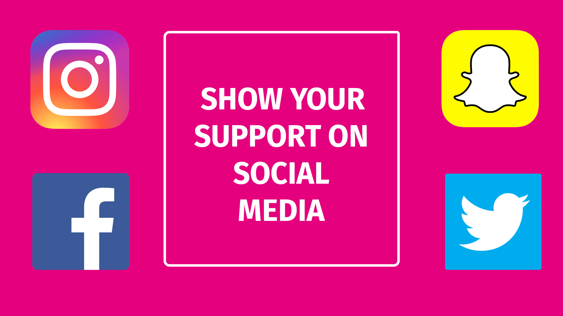 Show Your Support on Social Media - Ideas for Posts and Facebook Picture Frames