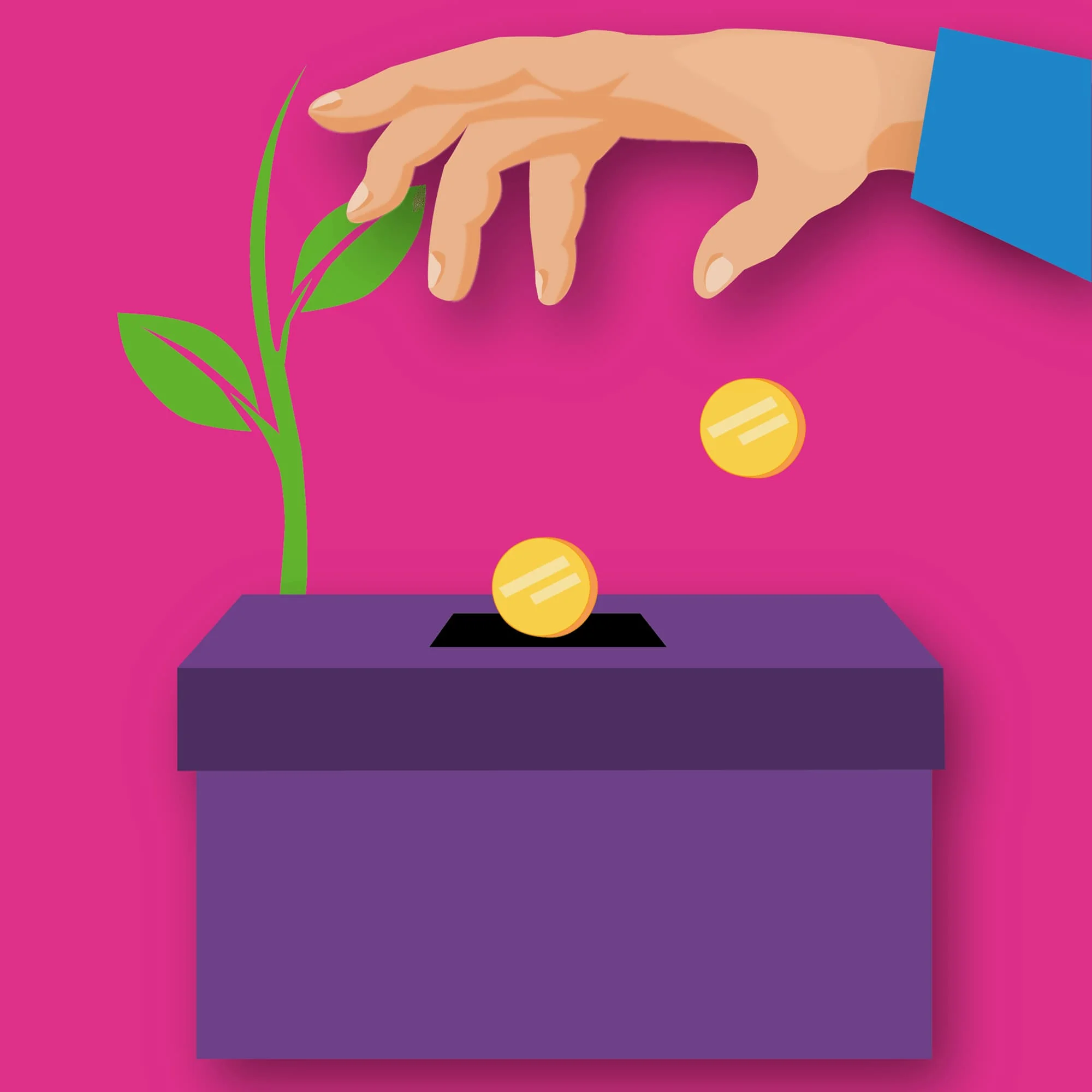 hand throwing coins in a fundraising box.jpg