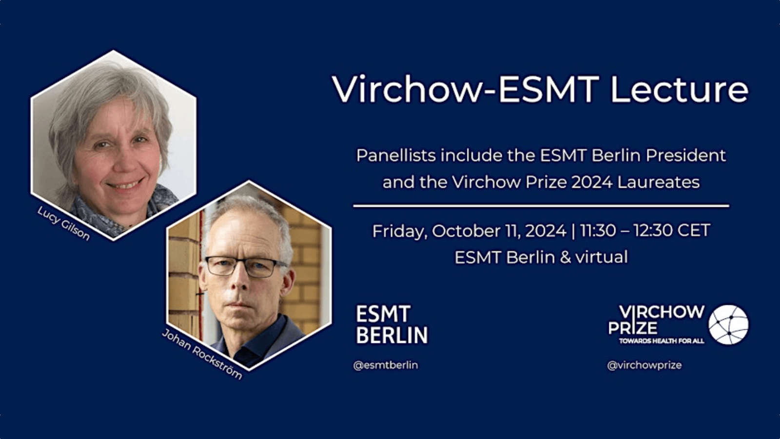 Virchow-ESMT Lecture “Health and Sustainability for Thriving Futures” – Friday, Oct 11, 2024