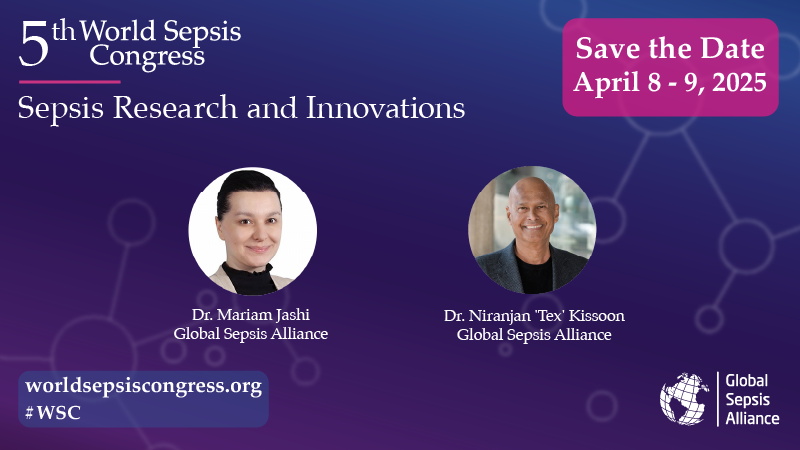 Save the Date: April 8-9, 2025 – 5th World Sepsis Congress: Sepsis Research and Innovations
