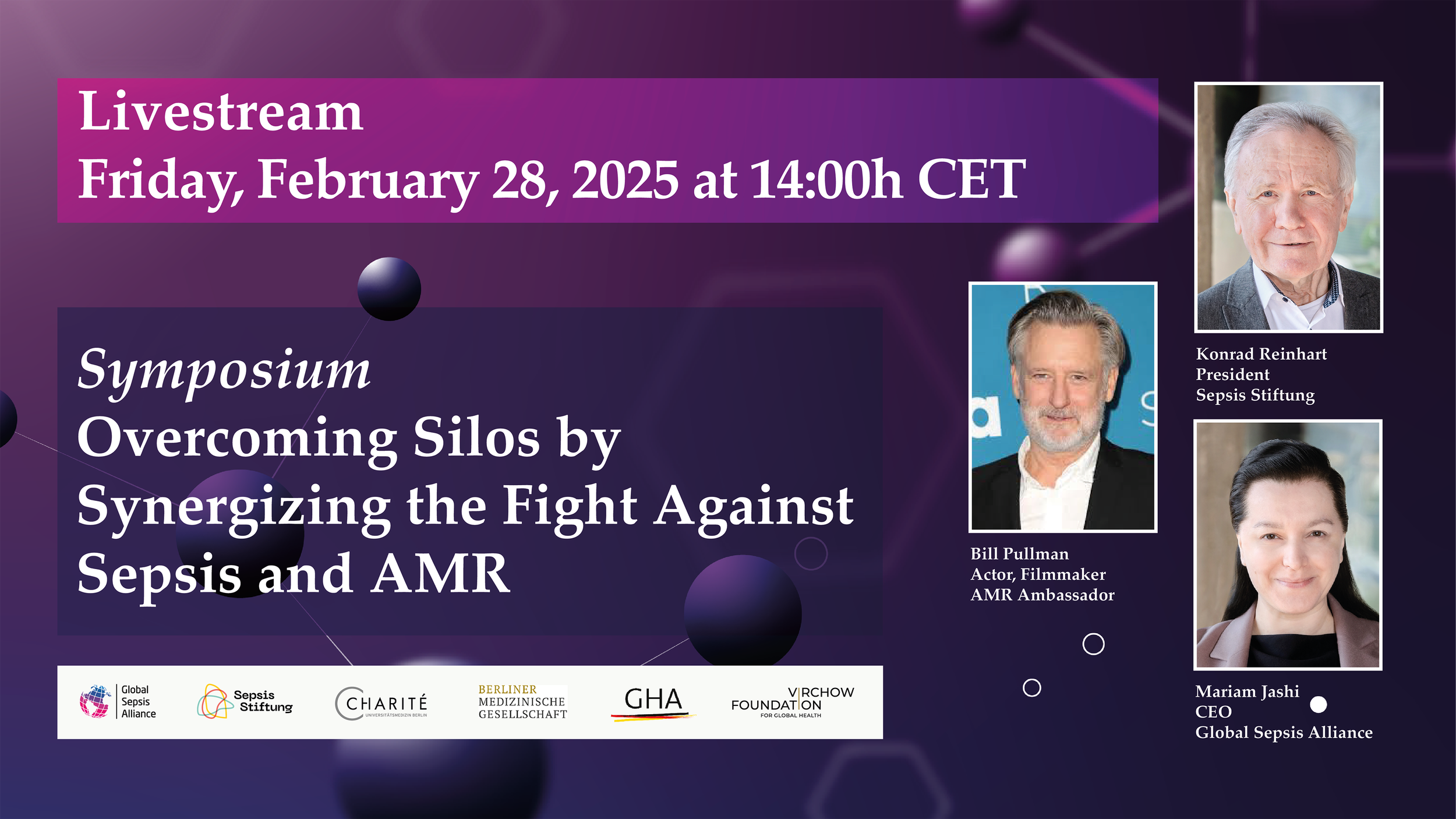 Join Us for the Symposium “Overcoming Silos by Synergizing the Fight Against Sepsis and AMR” on Feb 28, 2025