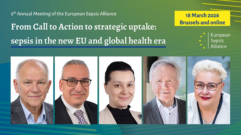 Register for the 9th Annual Meeting of the European Sepsis Alliance, 18 March, Brussels and Online