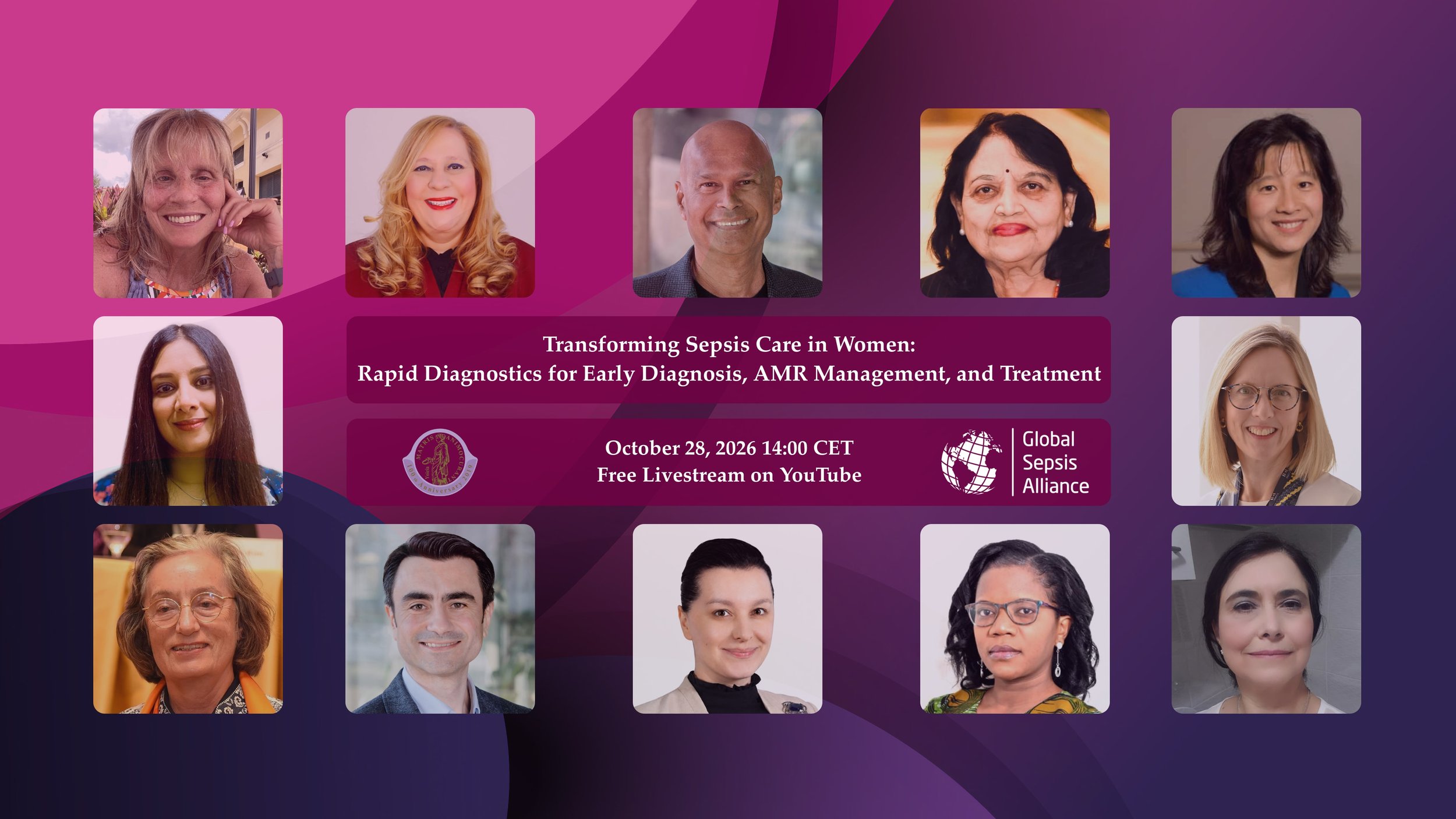 Transforming Sepsis Care in Women: Rapid Diagnostics for Early Diagnosis, AMR Management, and Treatment – GSA MWIA Webinar – Oct 28, 2026