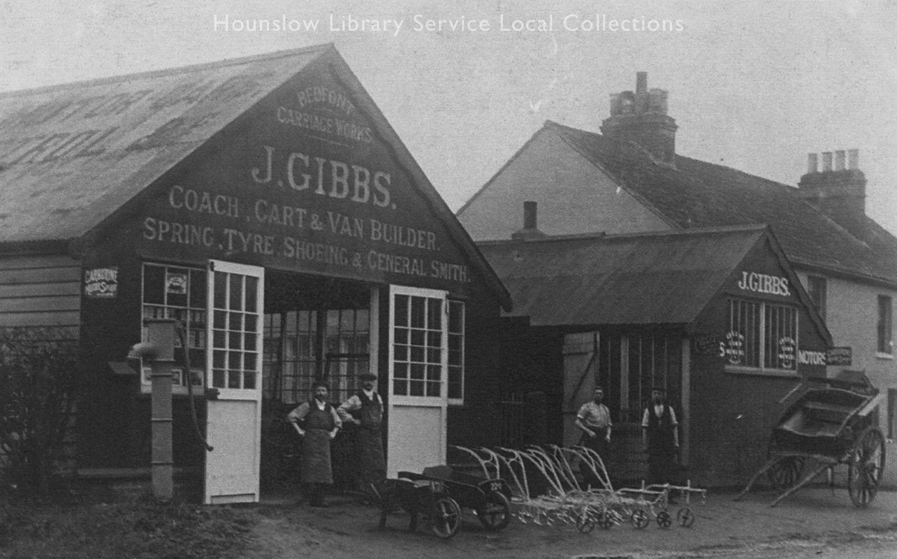 Gibbs,-J,-Carriage-Works-Premises-on-Staines-Rd,-Bedfont,-c1920,--LS4376.jpg