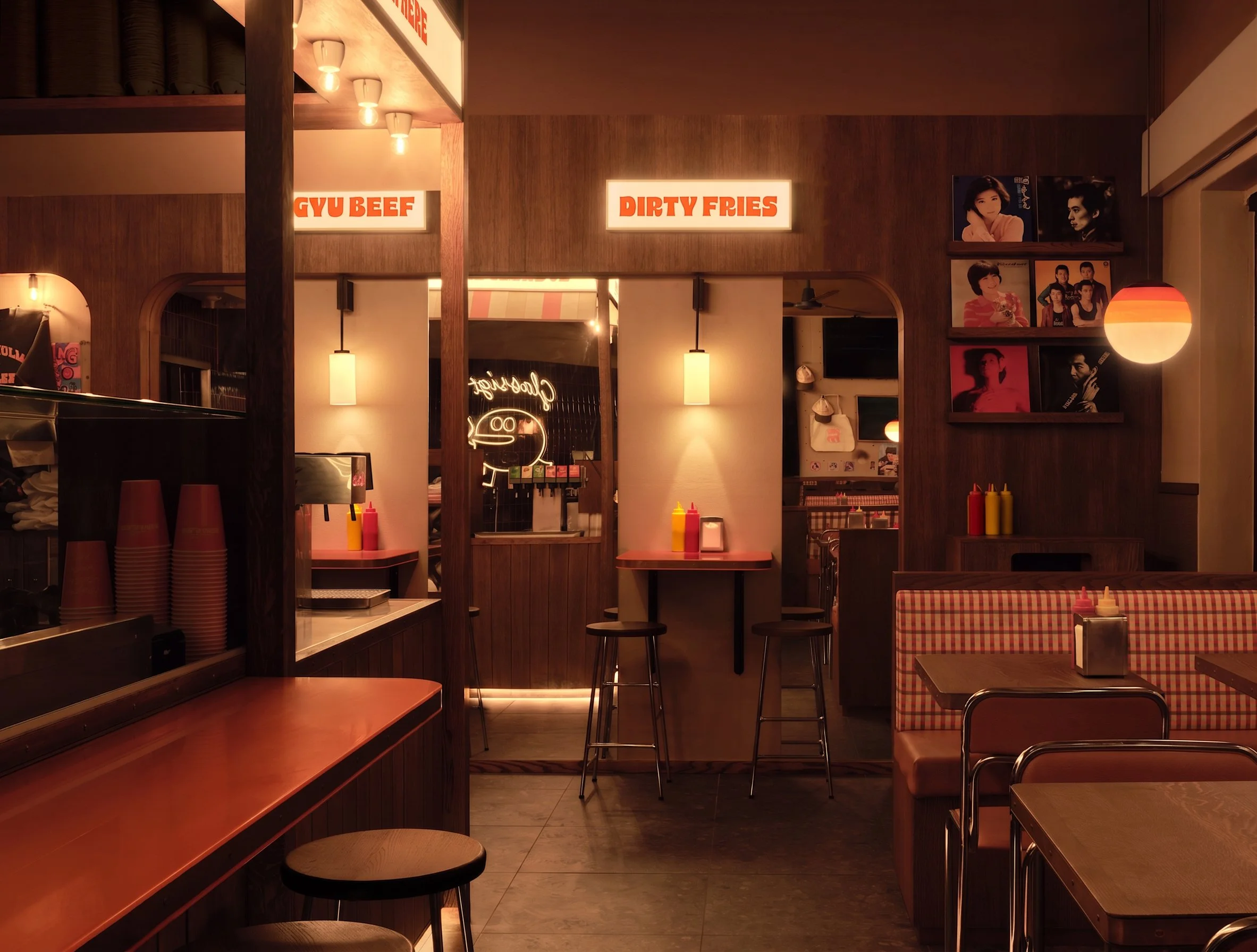 Djursholmsgrillen seating area. Interior concept by Studio Peter Lundbergh.