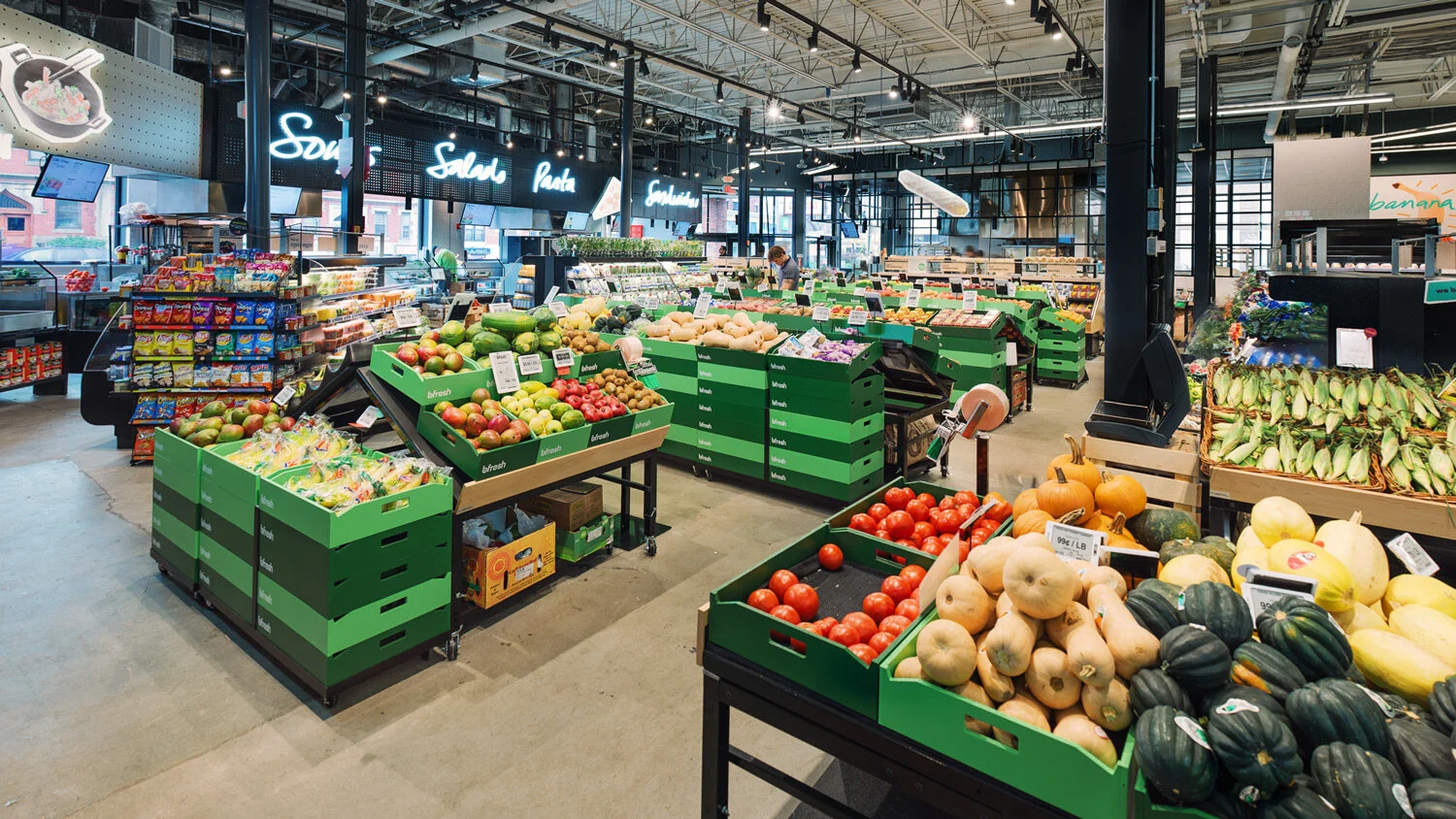 bfresh food store concept. Creative direction by Studio Peter Lundbergh.