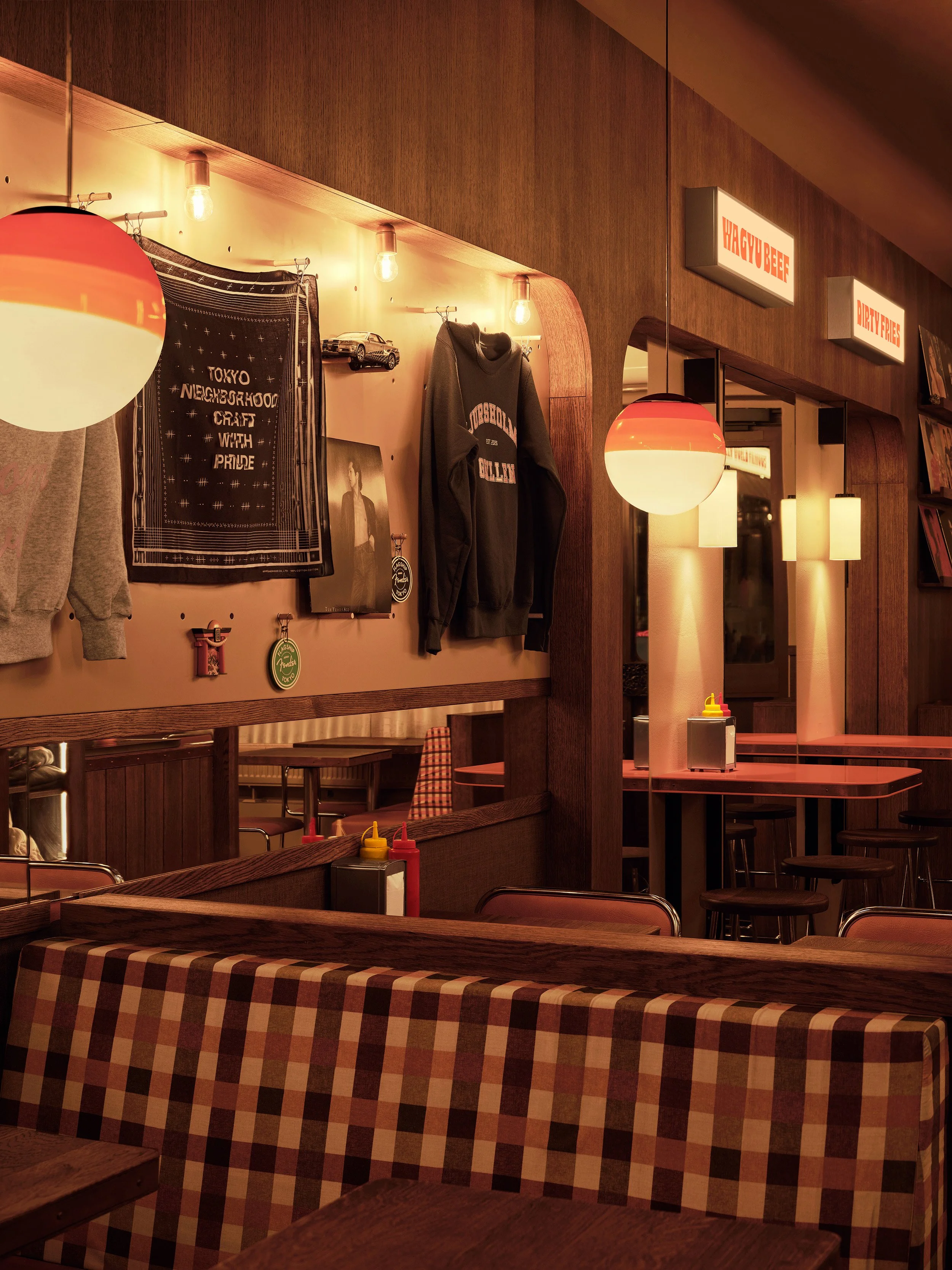 Djursholmsgrillen seating area. Interior concept by Studio Peter Lundbergh.
