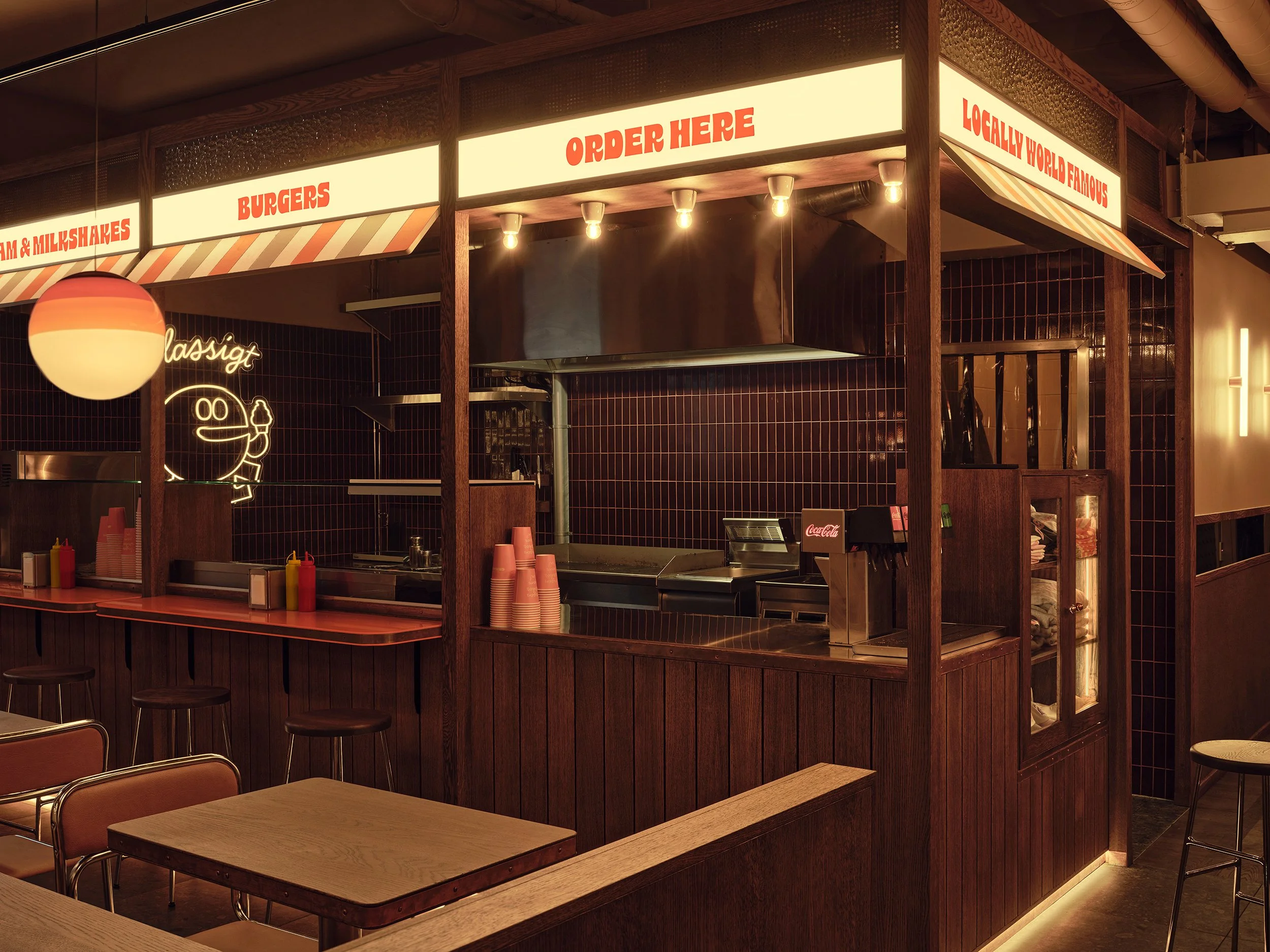 Djursholmsgrillen bar counter