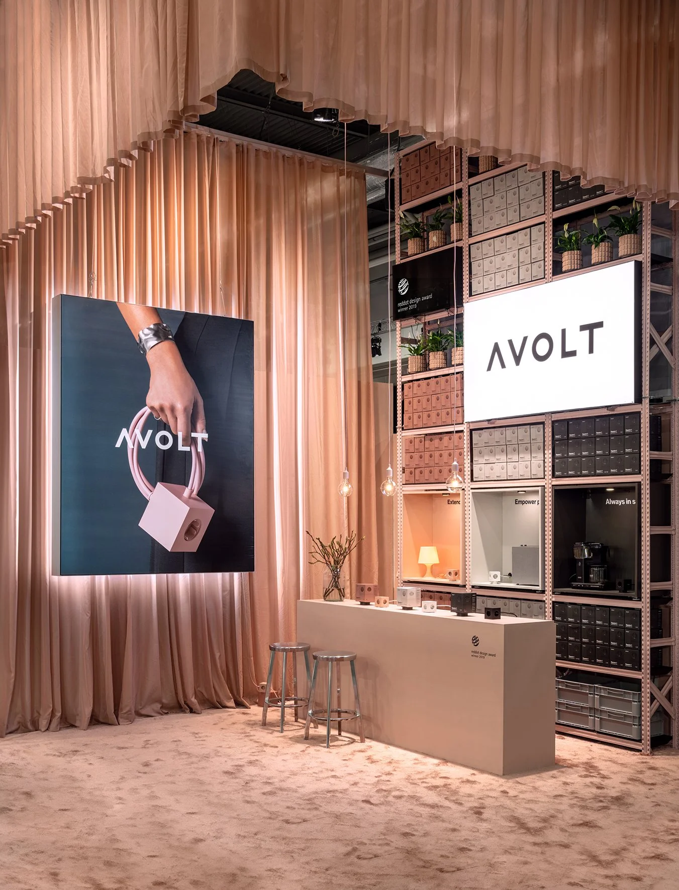 Avolt exhibition stand concept by Studio Peter Lundbergh.