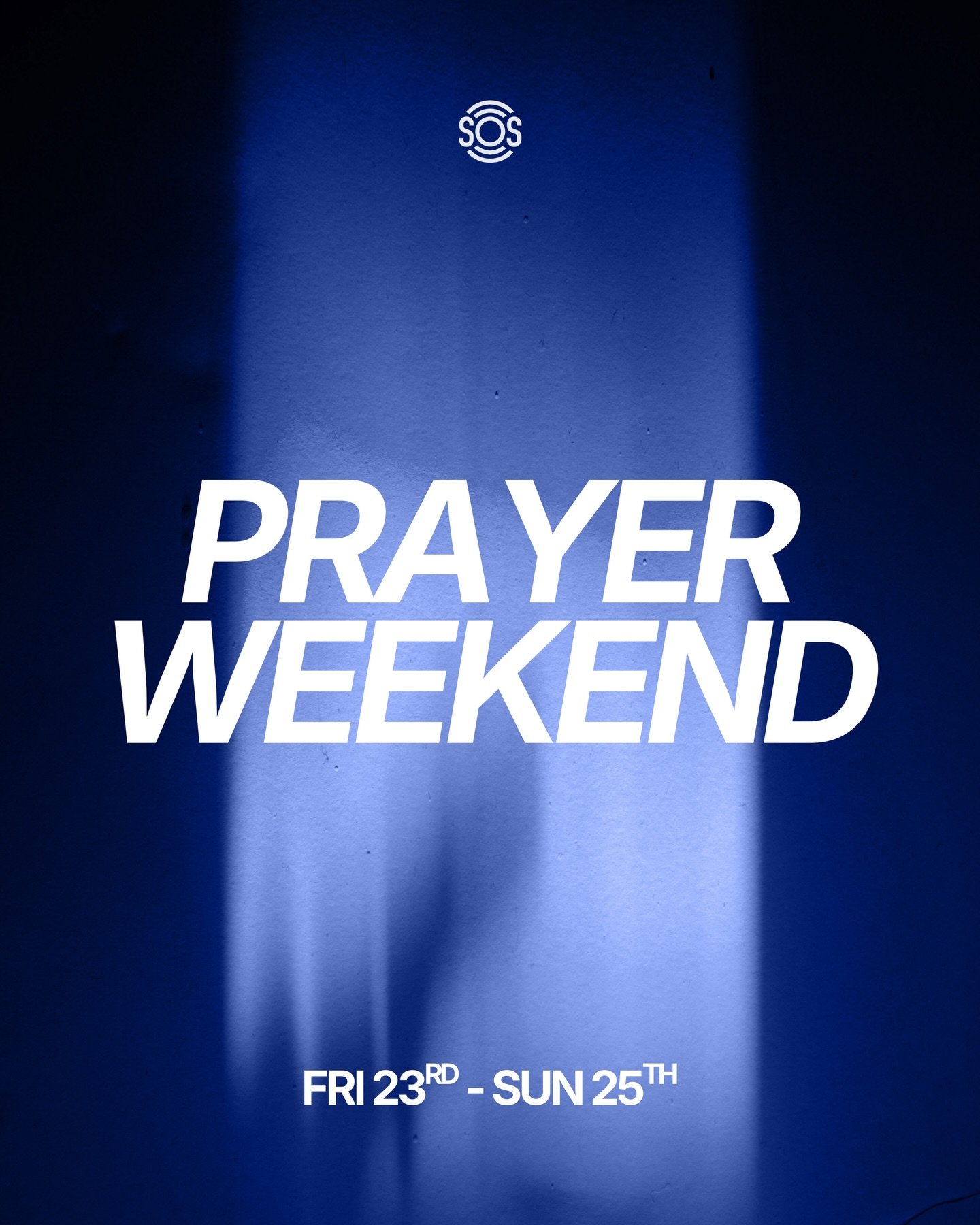 PRAYER WEEKEND 🙏🏻

3 days of powerful prayer this weekend - for each other, for our nation and for the future! 💙
We finish the weekend off with our Vision Sunday, dedicated to drawing up God&rsquo;s plans for what is ahead for our church and for S