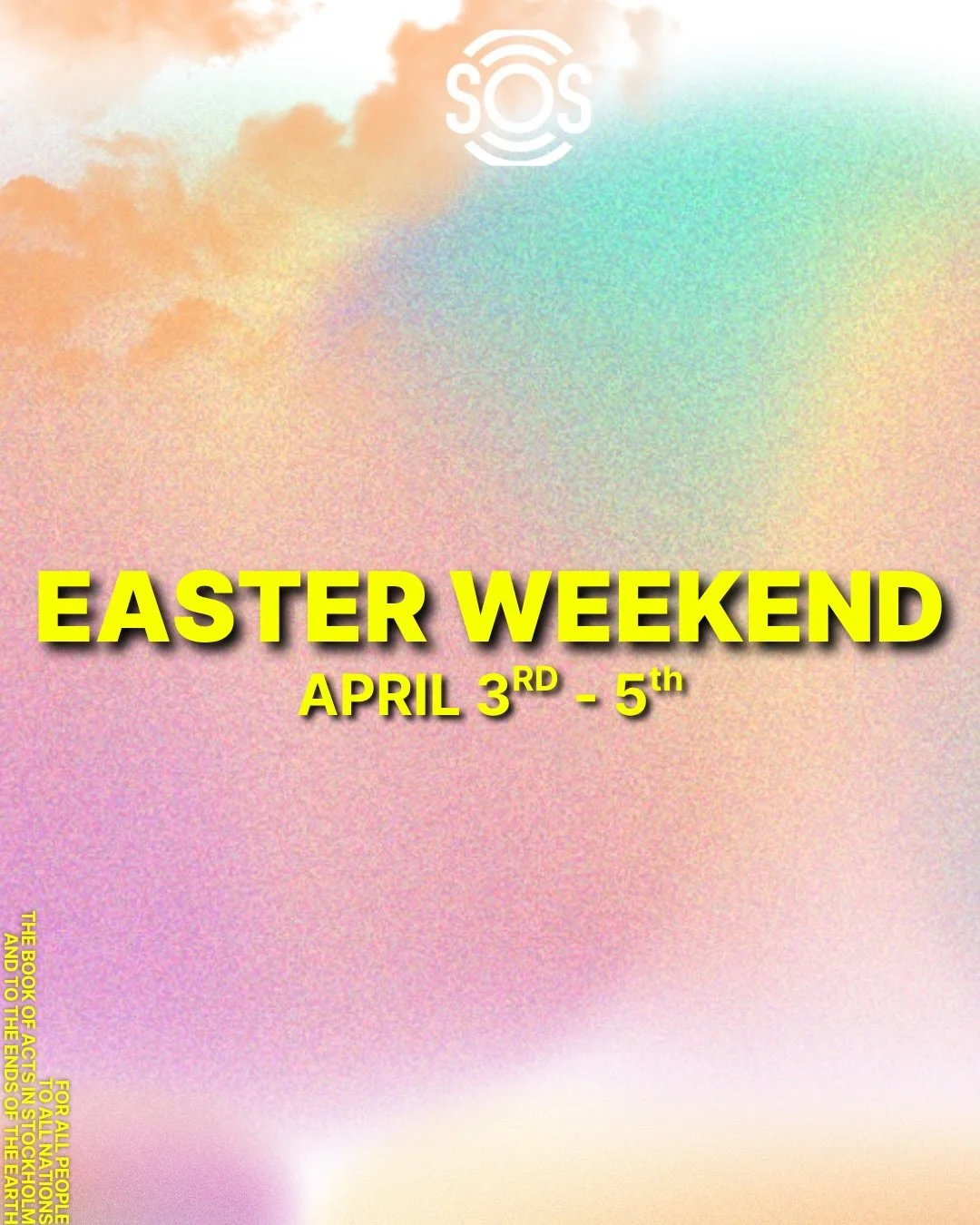 // EASTER 2026 //
HE IS RISEN 🙌✨

We&rsquo;re celebrating BIG this Easter&mdash;and you&rsquo;re invited!

📅 Easter Weekend Line-Up:

1️⃣ Good Friday Worship Service
🕖 19:00 at S:t Peter&rsquo;s Church
Kids Night in the basement 

2️⃣ Late Night C