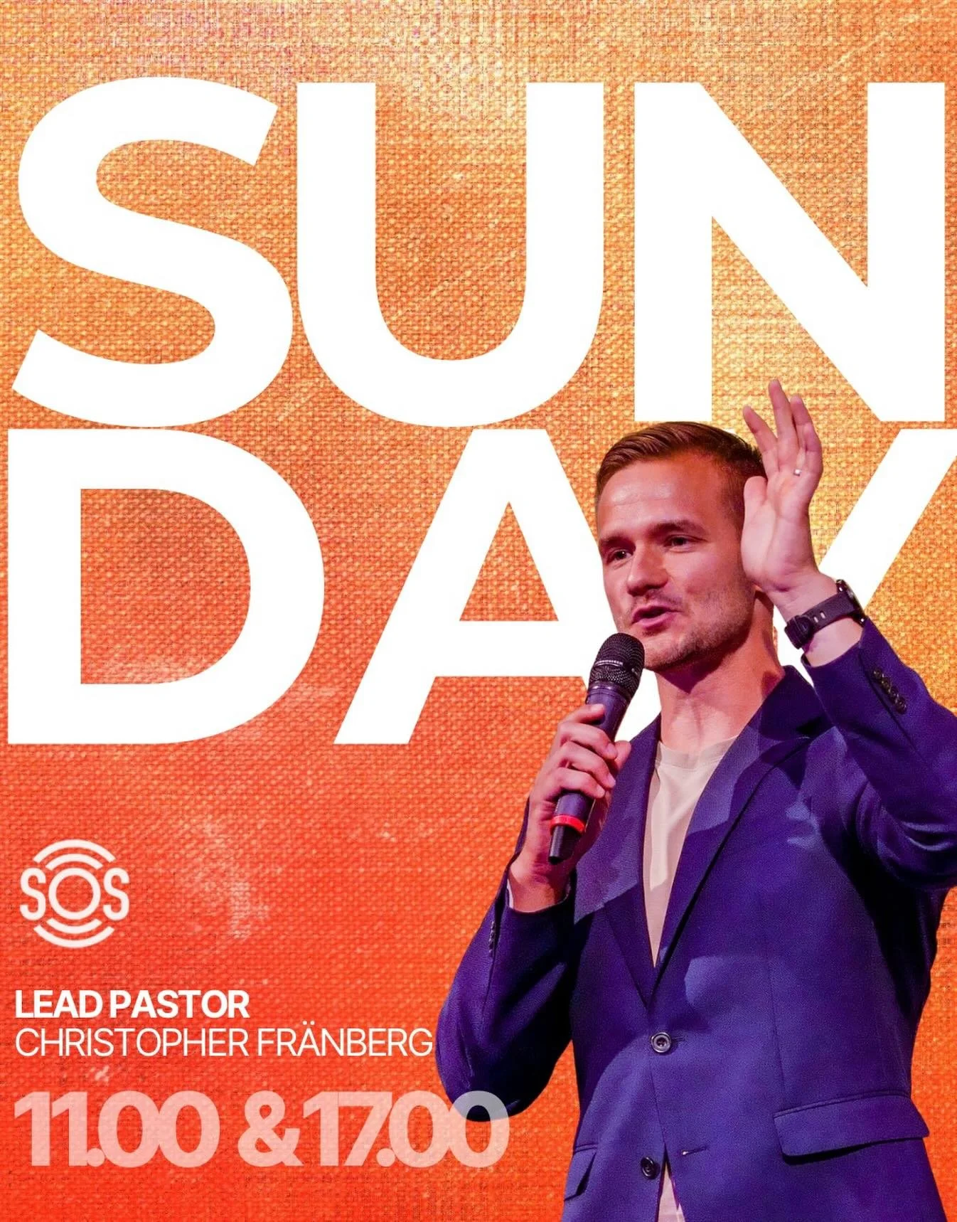 READY for another awesome Sunday?🌟😍💃🏻
(spoiler: the answer is yes😉) 

No other than our Lead Pastor Christopher Fr&auml;nberg to deliver a powerful message tomorrow as we continue the &rdquo;JESUS REVOLUTION&rdquo; series!!! ❤️&zwj;🔥