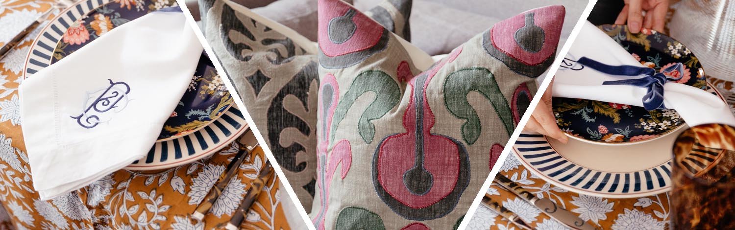 Shop Highlight || OKA - pillows and a fall table