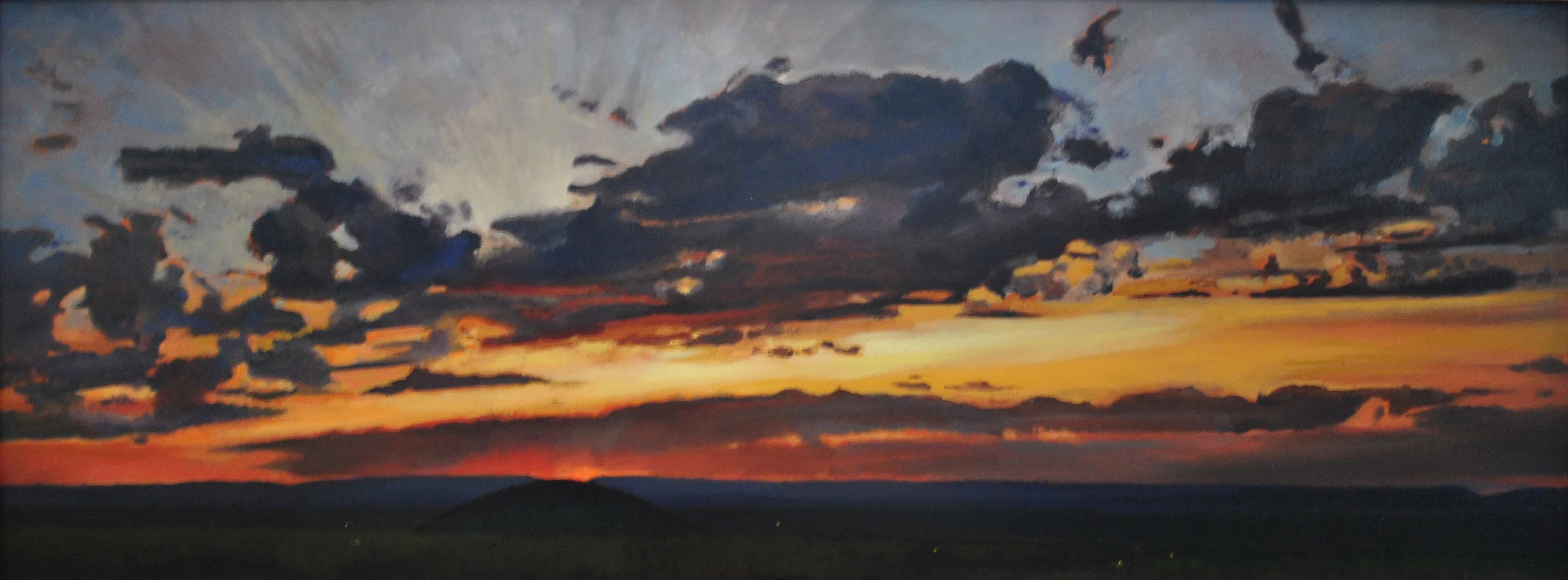 Lehigh Valley Sunset with Fireflies. 