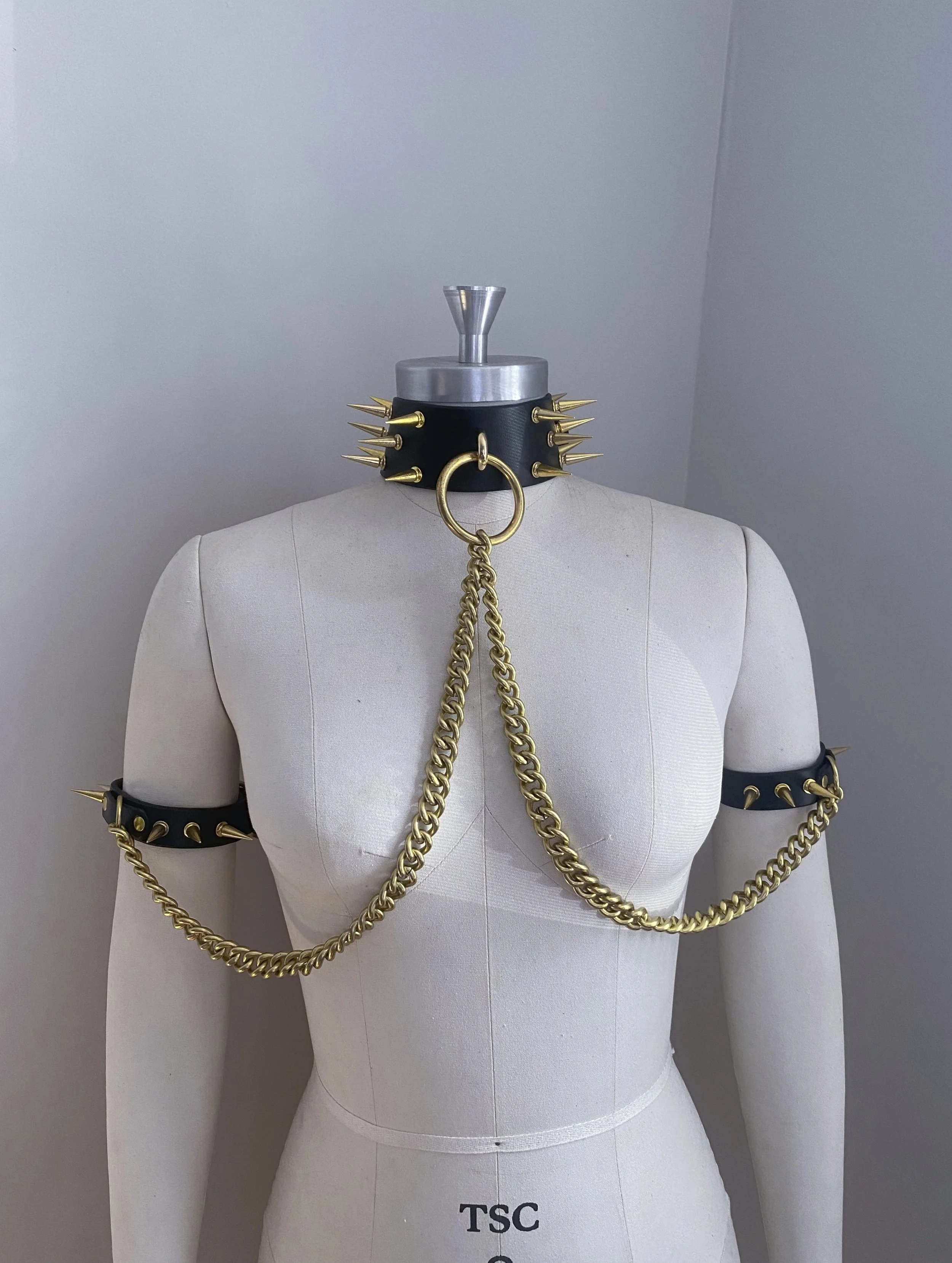 Spiked Choker and Arm Band Set