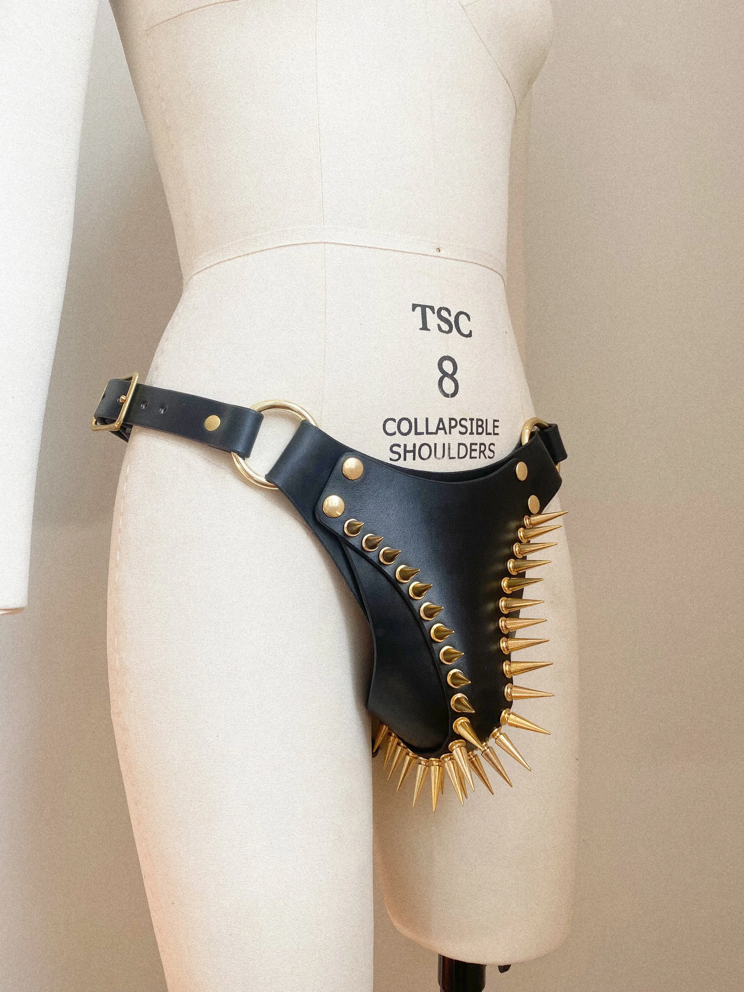 Snap On Thong + Spiked Codpiece