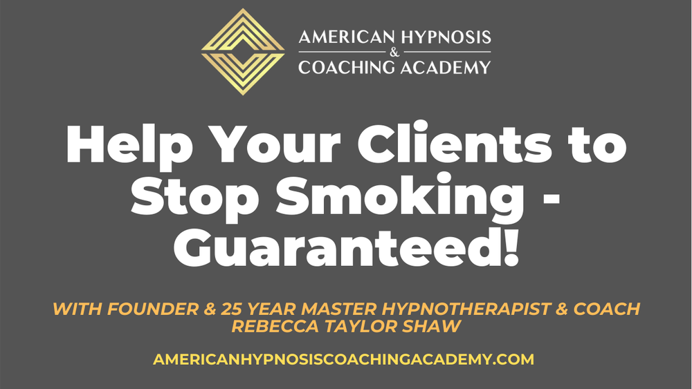 Smoking Cessation Training Program — Premier Training for Hypnosis
