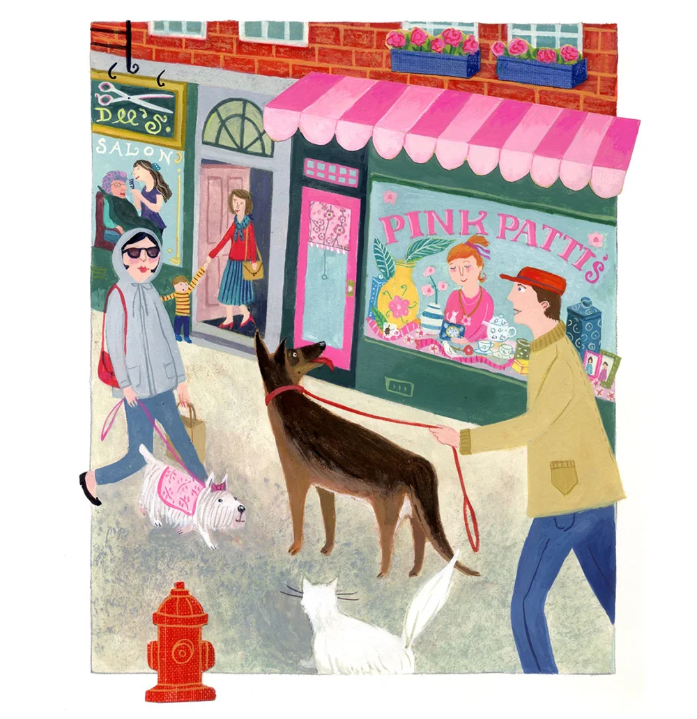 George with Roxie and Pretty Boy—CAT IN THE CITY