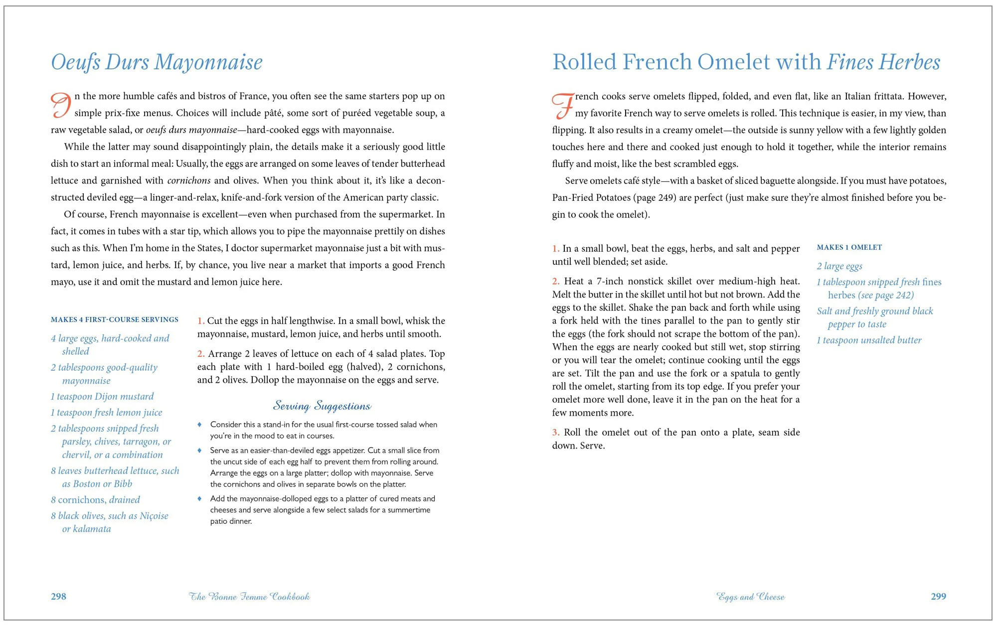THE BONNE FEMME COOKBOOK—cover & interior design / Harvard Common Press