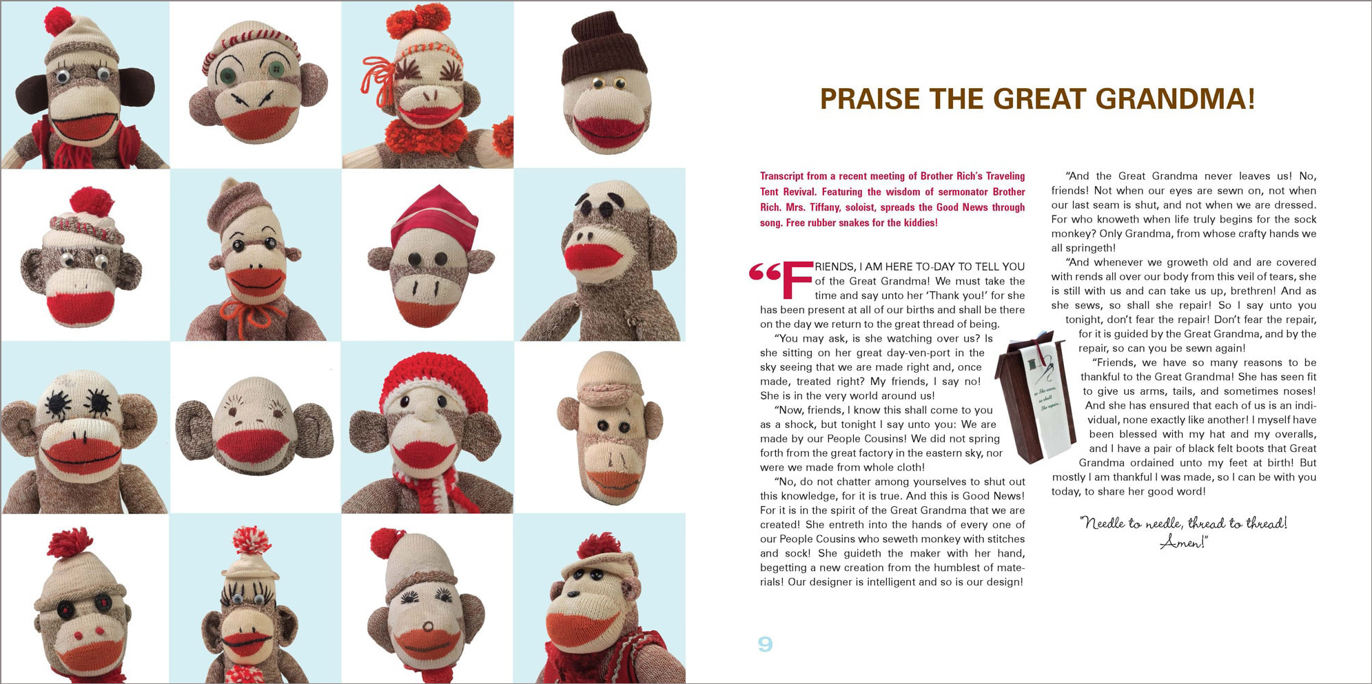  SOCK MONKEY DREAMS—design / Viking Studio 