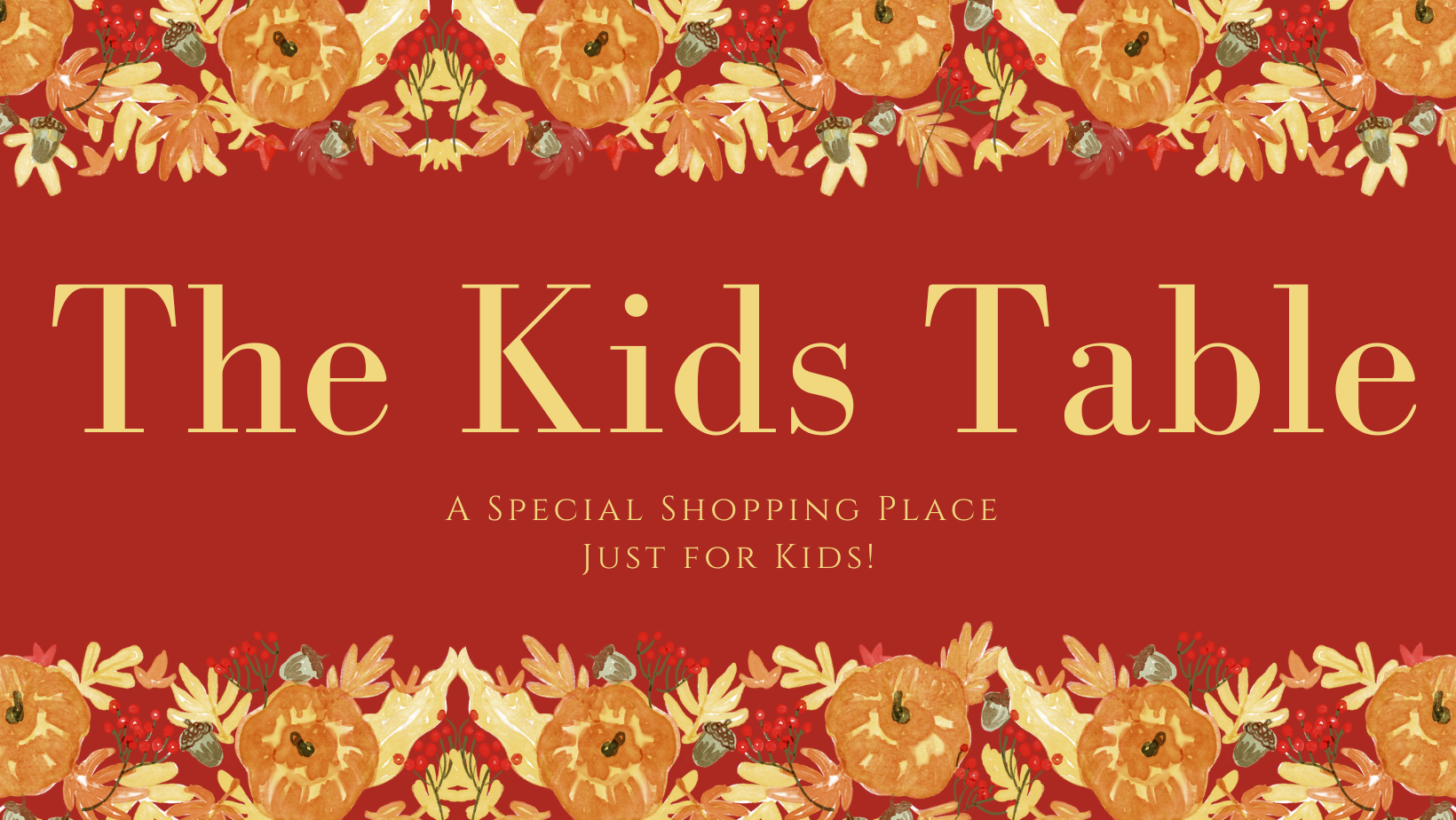 Kid's Only Shopping Table