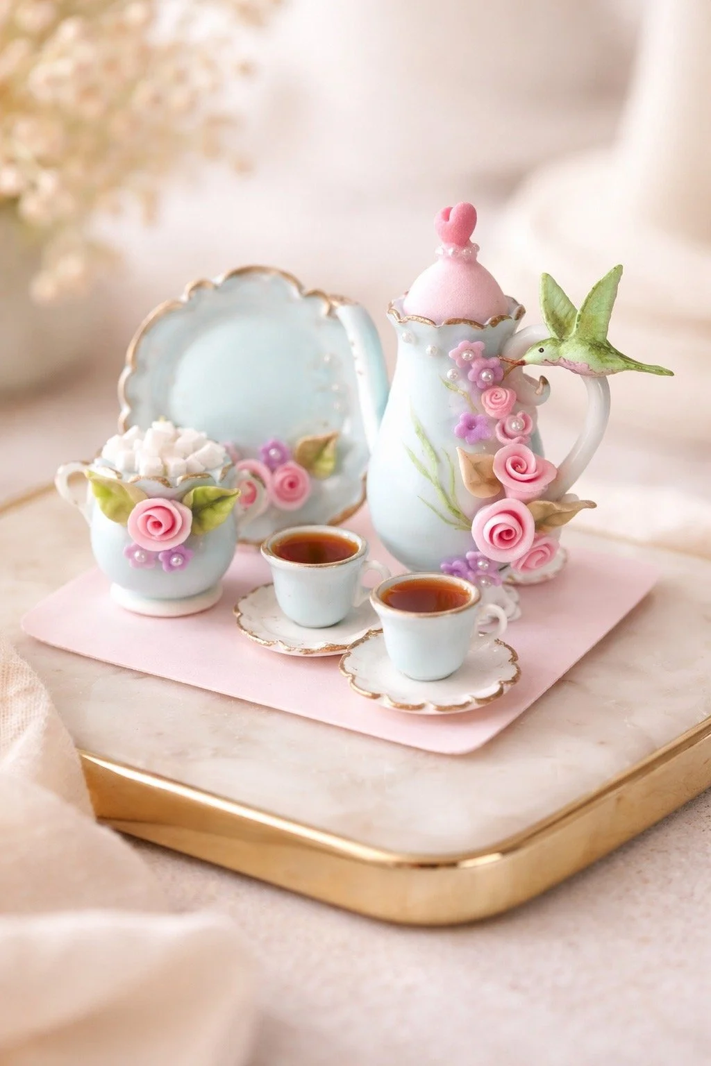 Fall Show Workshop: Beautiful Tea Set with Hummingbird