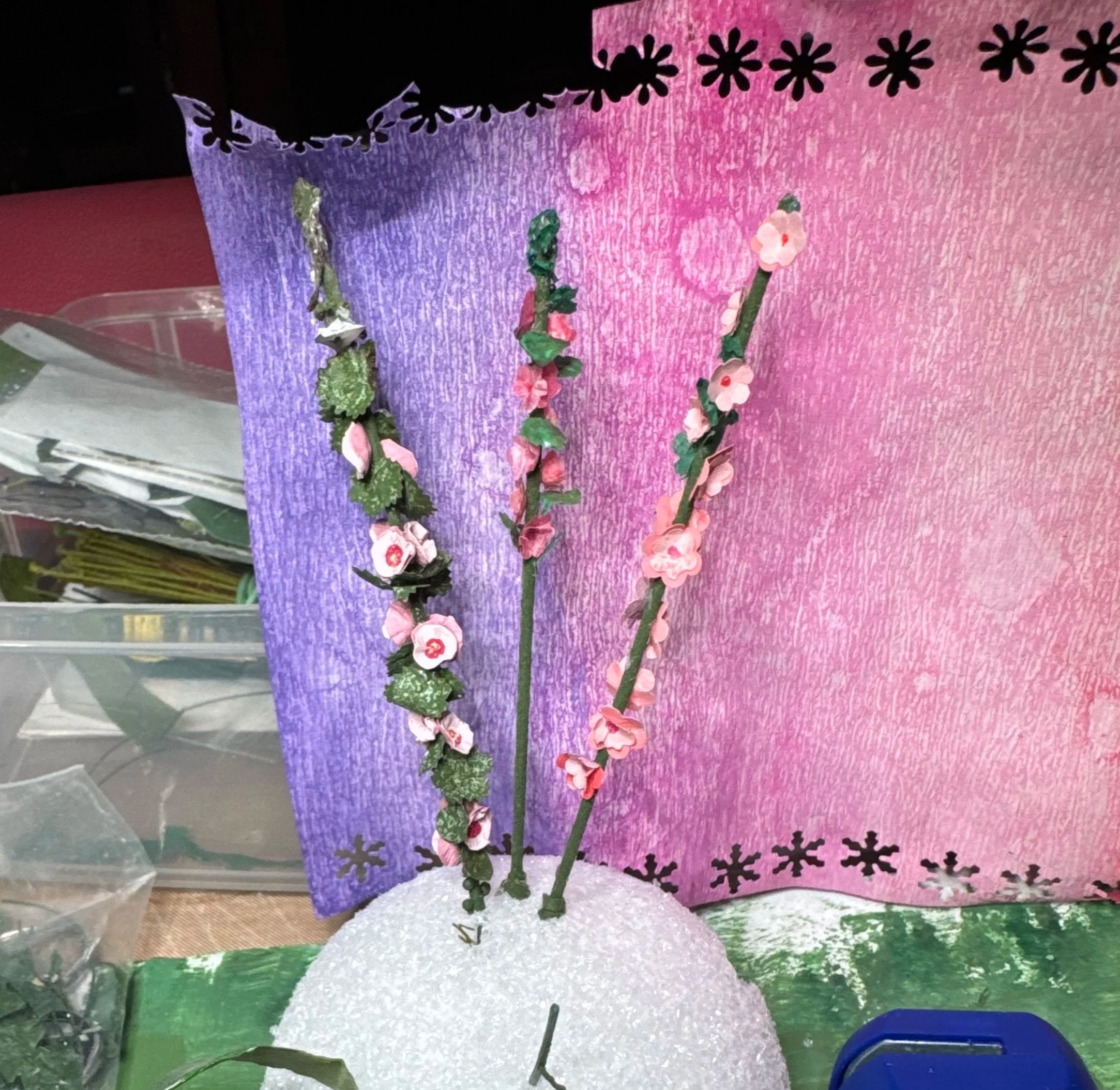 Mini Flowers: Hollyhocks Workshop
