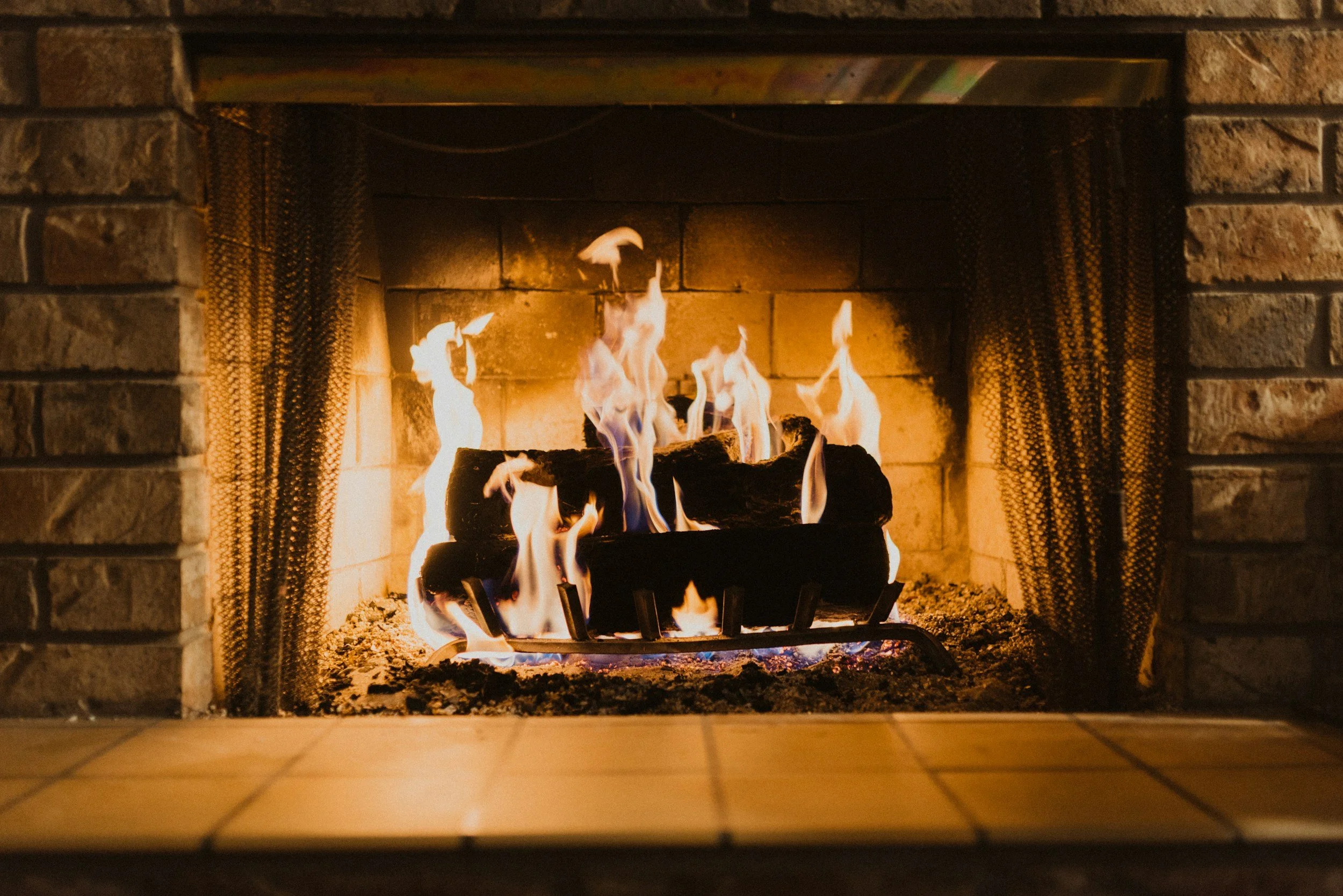 Mini Winter Fireplace