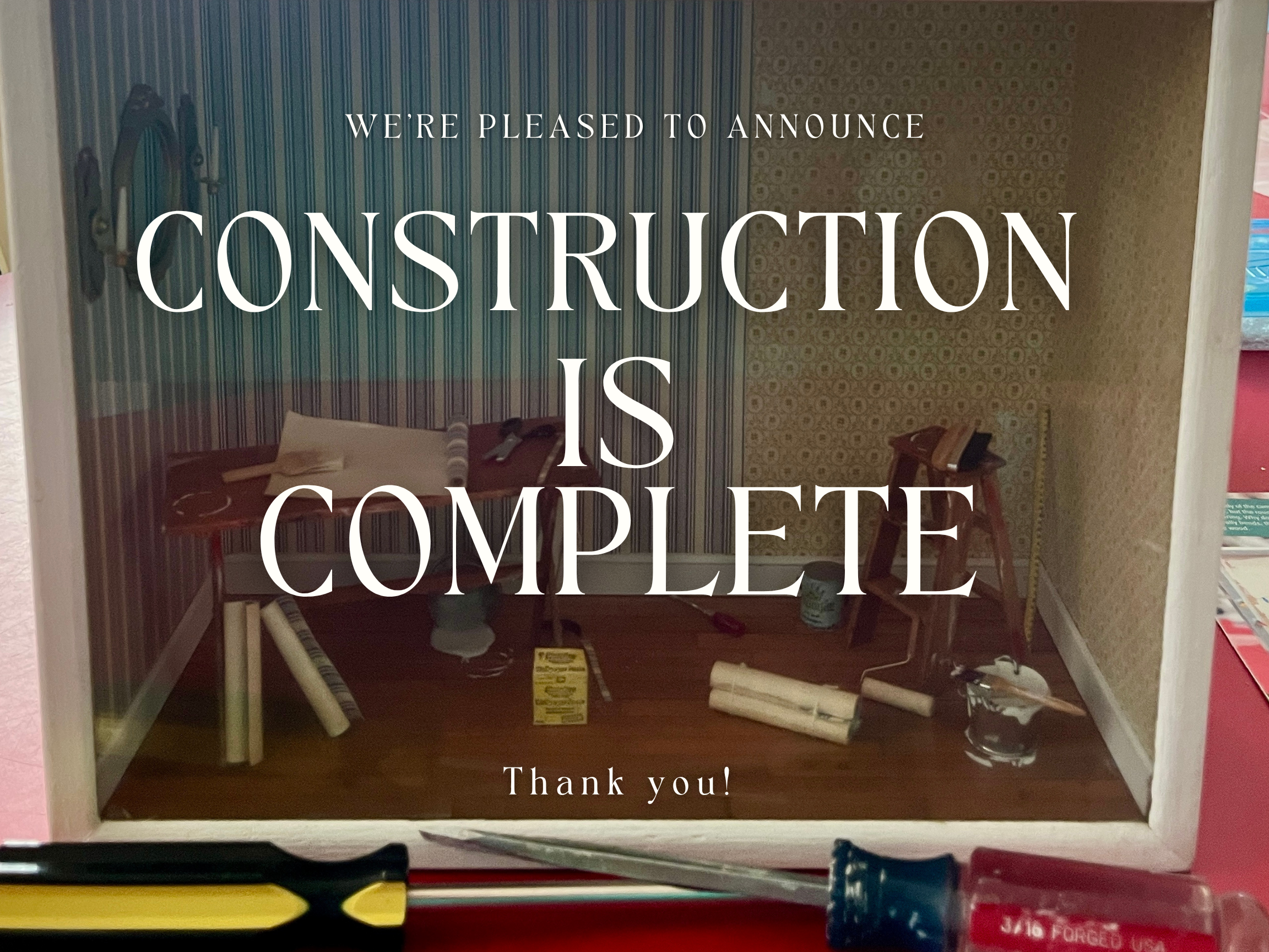 Elevator Construction is Complete!
