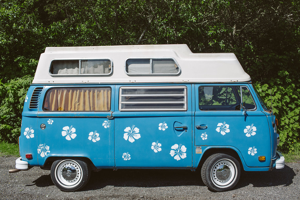 VW Bus with Flowers | Ferndale CA