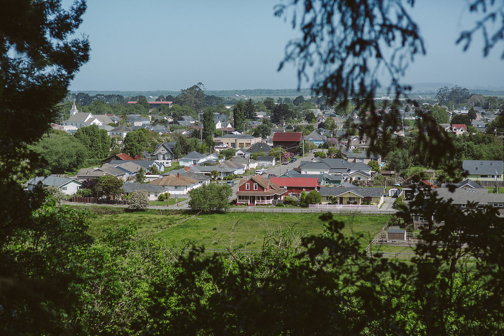 View of Ferndale CA from Russ Park