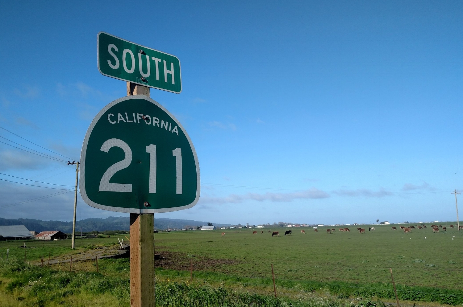 Highway 211 to Ferndale CA