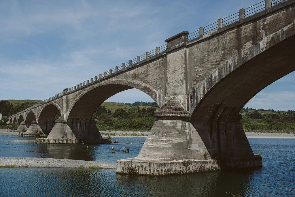Historic Fernbridge connects Ferndale to the rest of Humboldt County