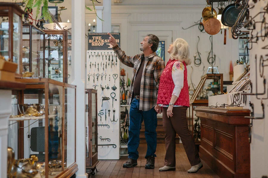 Couple Christmas Shopping at The Blacksmith Shop - Ferndale CA.jpeg