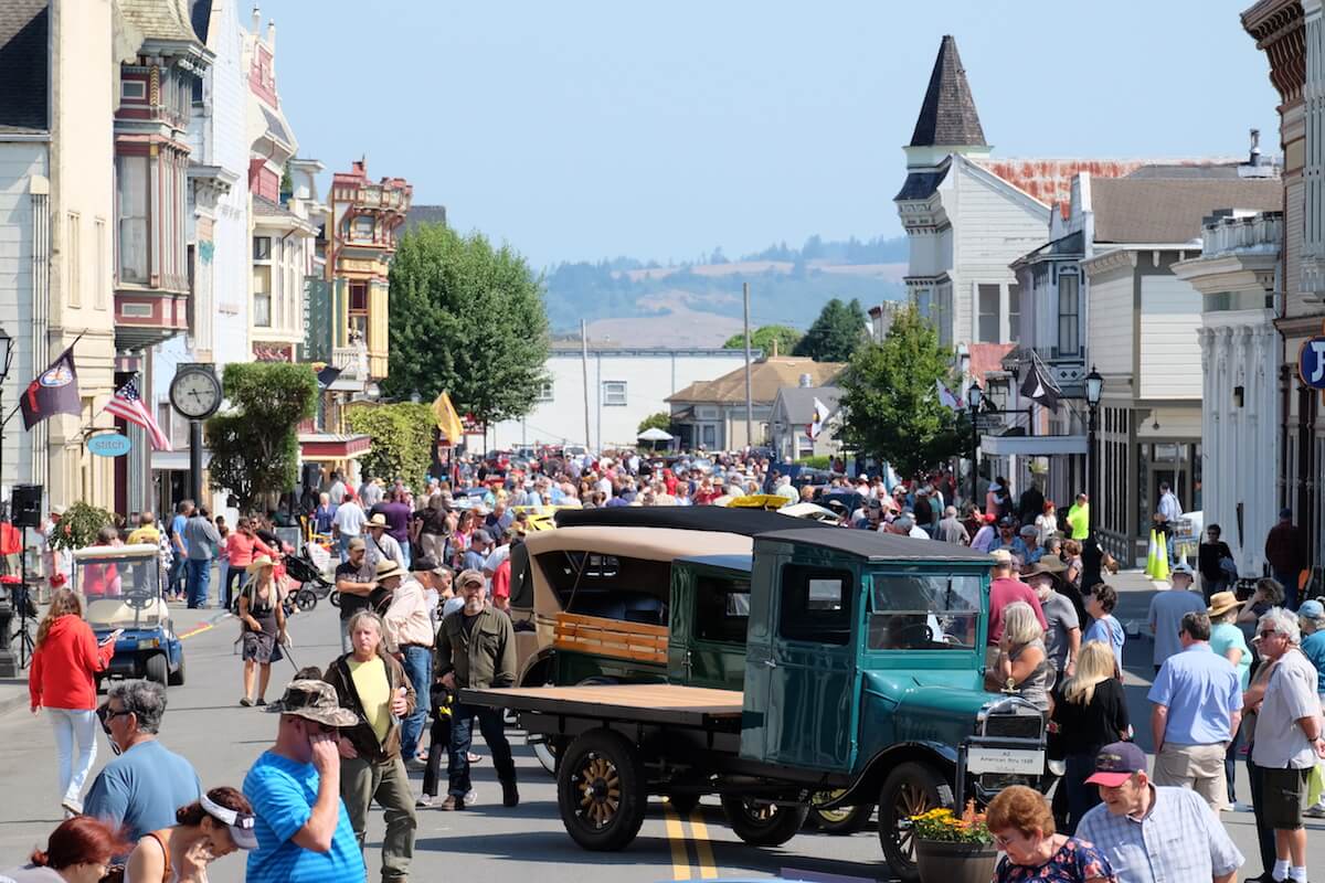 Classic cars at Ferndale Concours on Main Car Show on Historic Ferndale CA Main Street.jpg