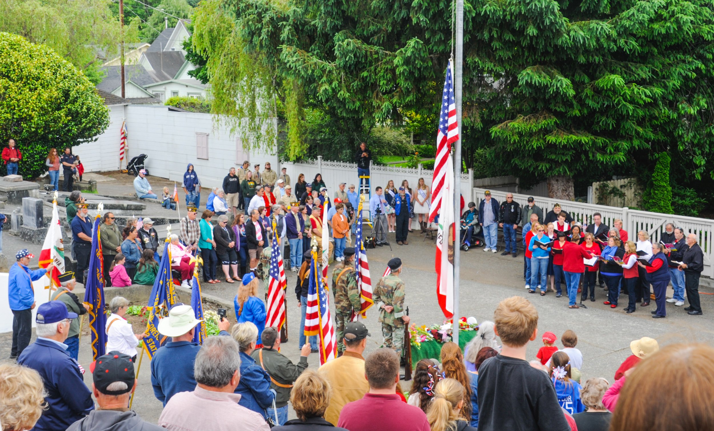 Ferndale Cemetery on Memorial Day c. 2018