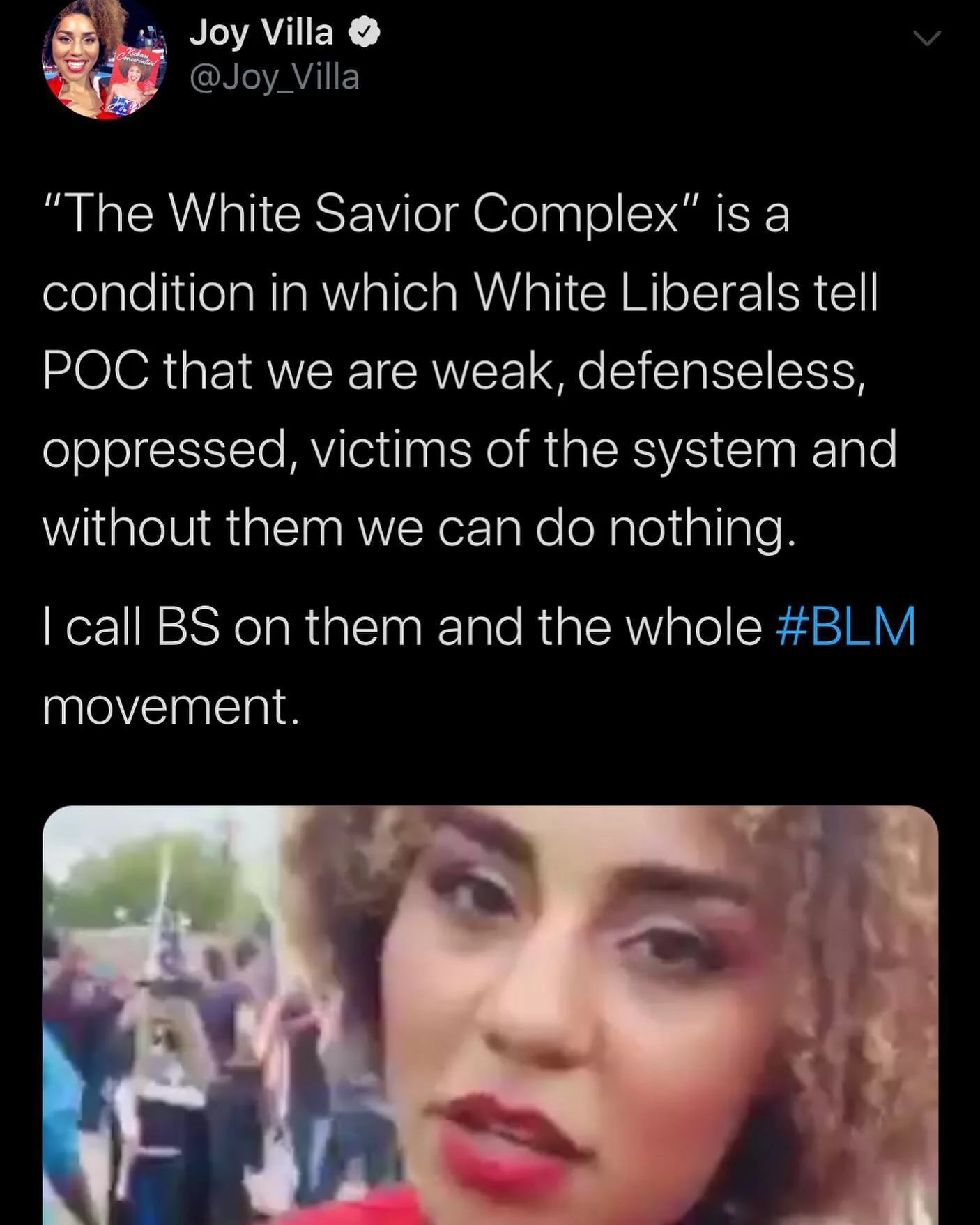 A white #BLM Activist screamed in my face &ldquo; YOU&rsquo;RE OPPRESSED!&rdquo; In St. Paul MN this week. Stop the hypocrisy 🙅🏽&zwj;♀️🙇🏽&zwj;♀️🧟&zwj;♀️#blm #joytribe #america #kickassconservative #whitesaviorcomplex