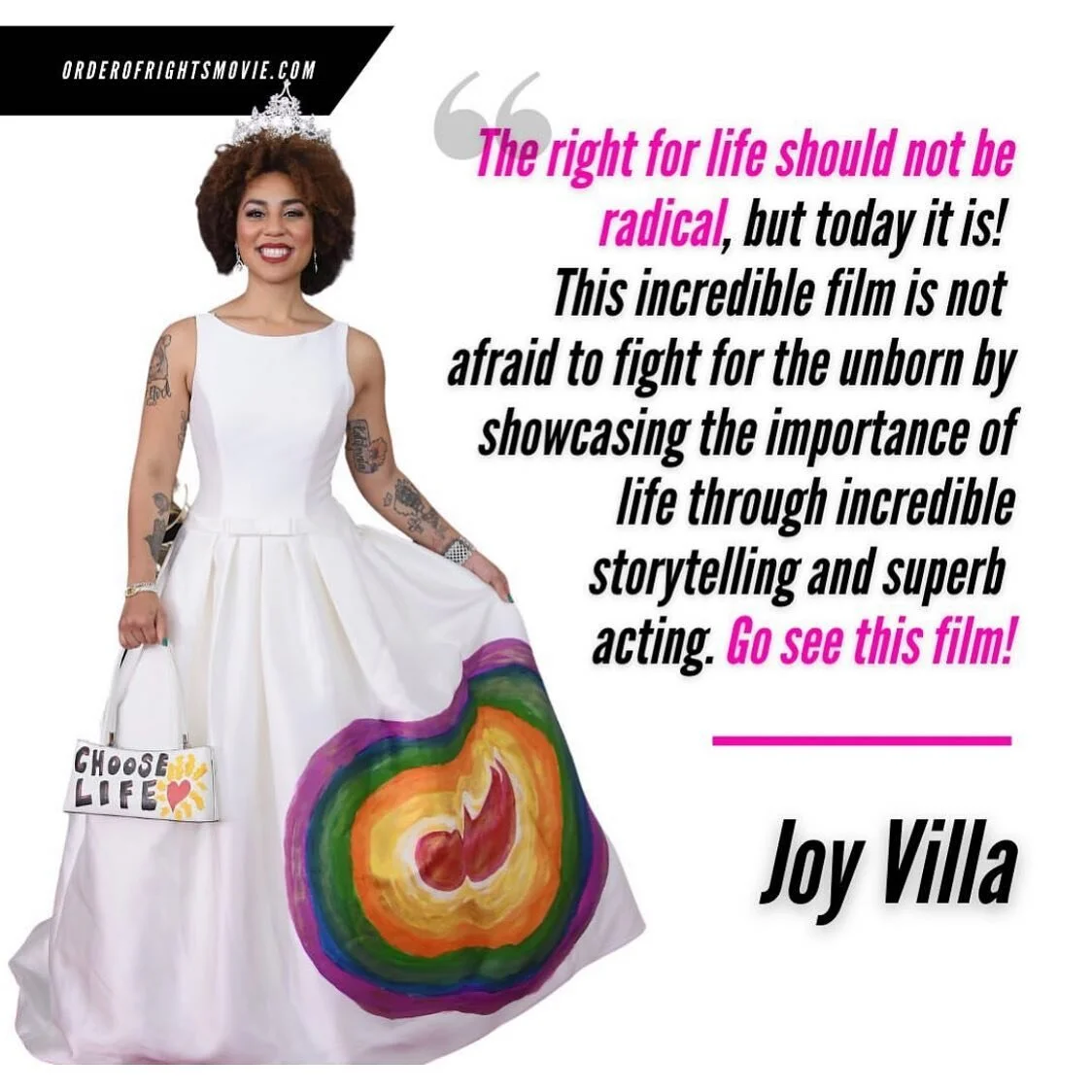 I&rsquo;m PROUD to support this incredible film @theorderofrights! Releasing Oct 3! Make sure you support it and check it out, tell your friends and family, even your enemies. It&rsquo;s worth seeing! #righttolife #orderofrightsmovie #prolife #prolif