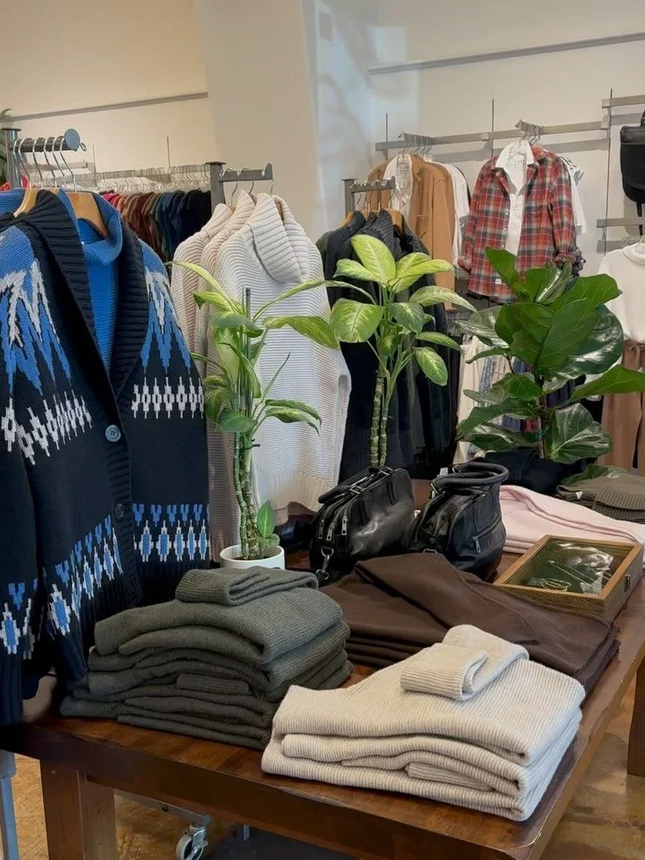 Kinross Sale! Kinross coats & sweaters 20% Off thru Tuesday Oct. 21
Shown with beautiful jewelry by Maya Bauman…