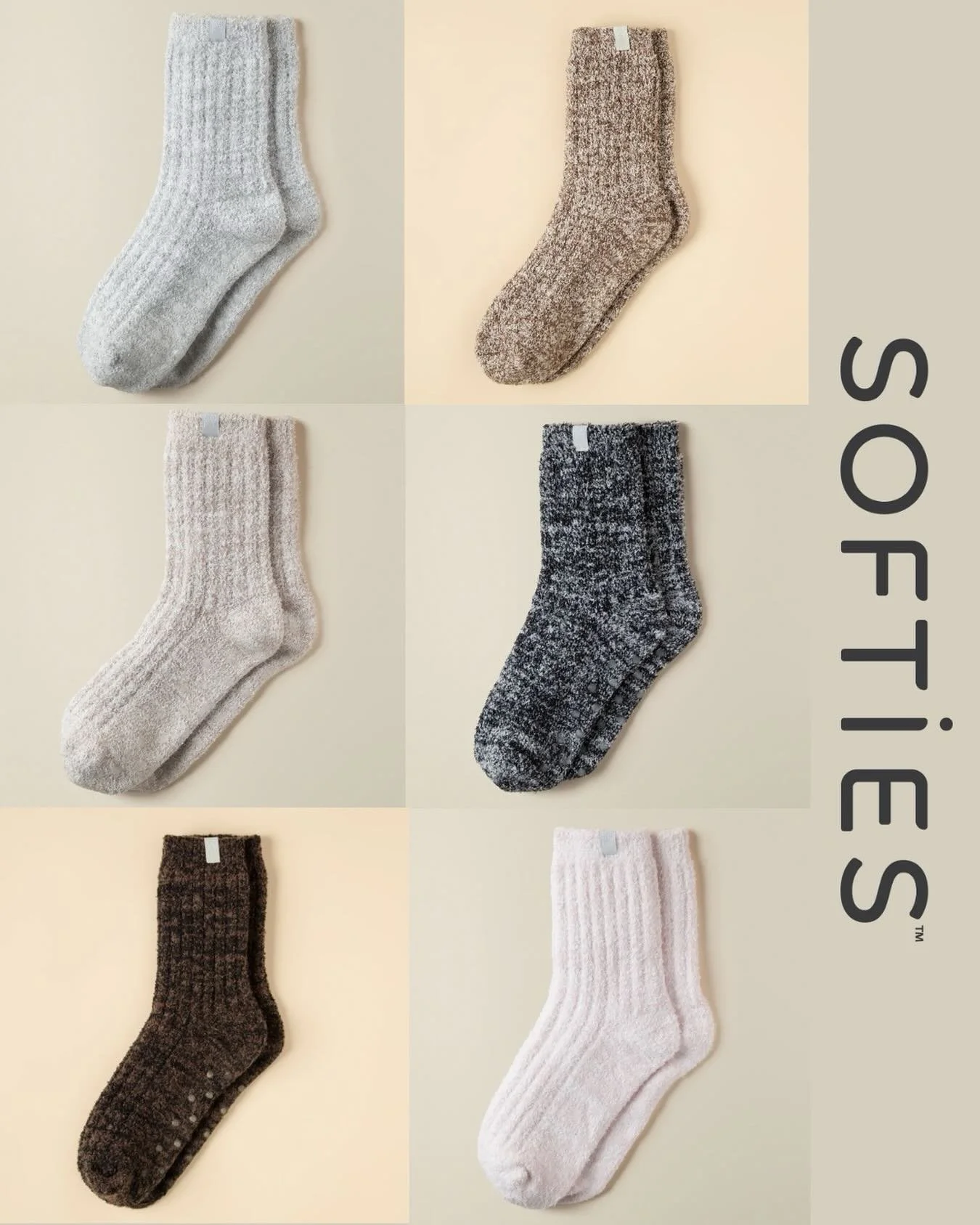 Stay Cozy With Softies Marshmallow Crew Socks. Comes In Six Different Colors.